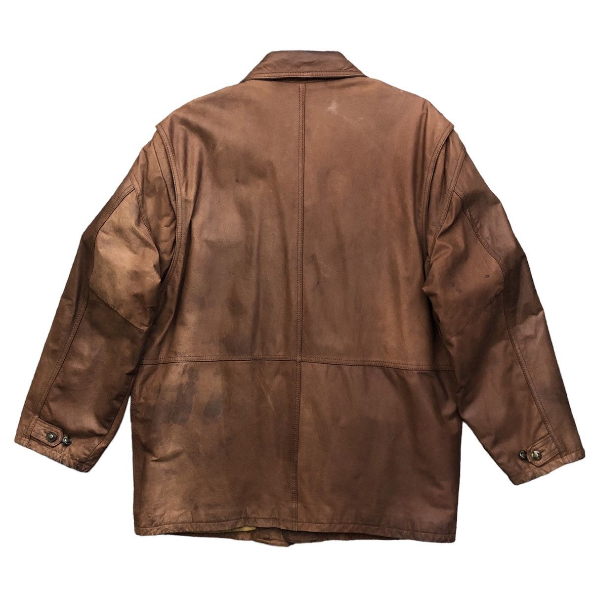 Leather Vintage Unknown Destination Cow Leather Parachute Jacket Size US L / EU 52-54 / 3 - 2 Thumbnail
