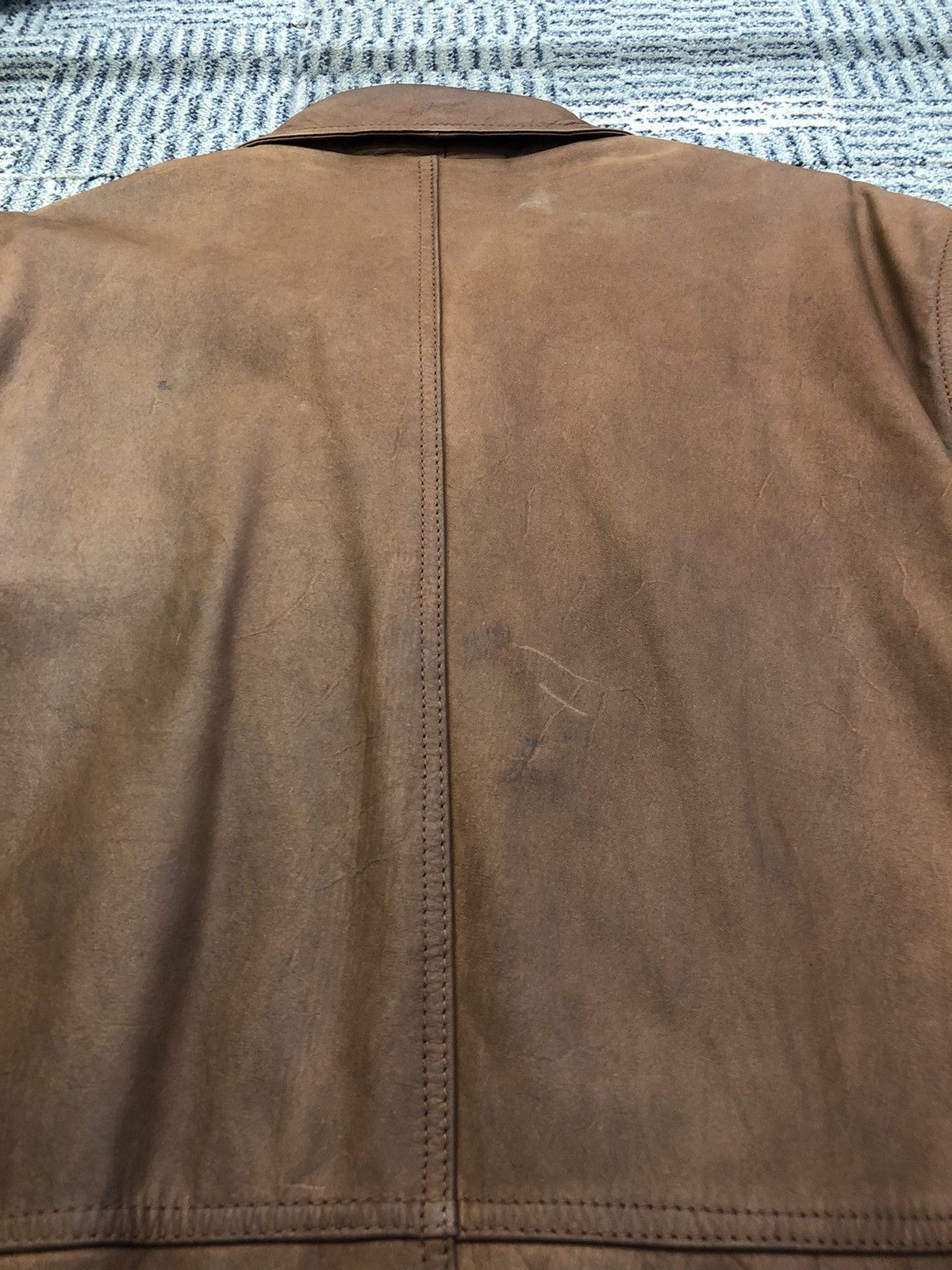 Leather Vintage Unknown Destination Cow Leather Parachute Jacket Size US L / EU 52-54 / 3 - 17 Thumbnail