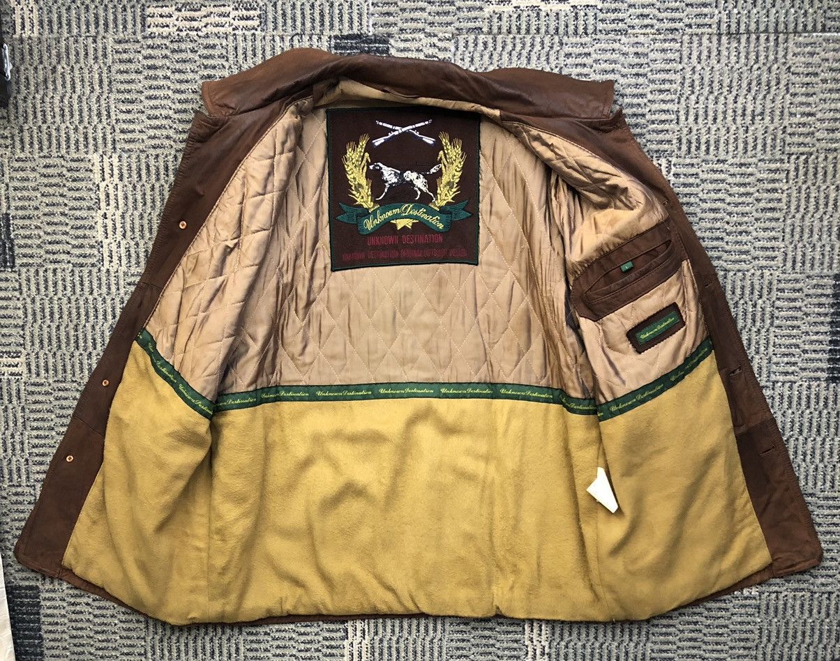 Leather Vintage Unknown Destination Cow Leather Parachute Jacket Size US L / EU 52-54 / 3 - 3 Thumbnail