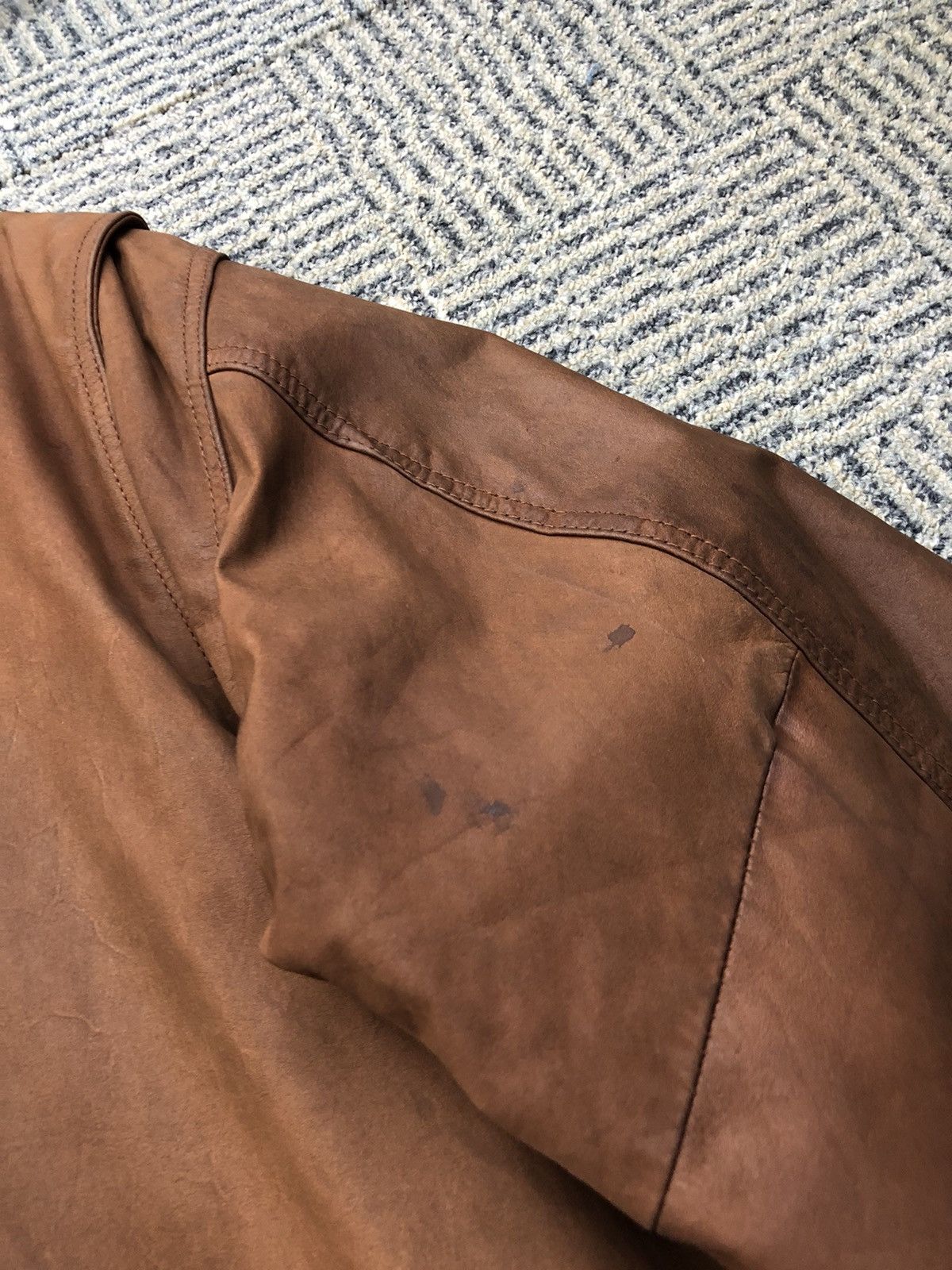 Leather Vintage Unknown Destination Cow Leather Parachute Jacket Size US L / EU 52-54 / 3 - 18 Thumbnail