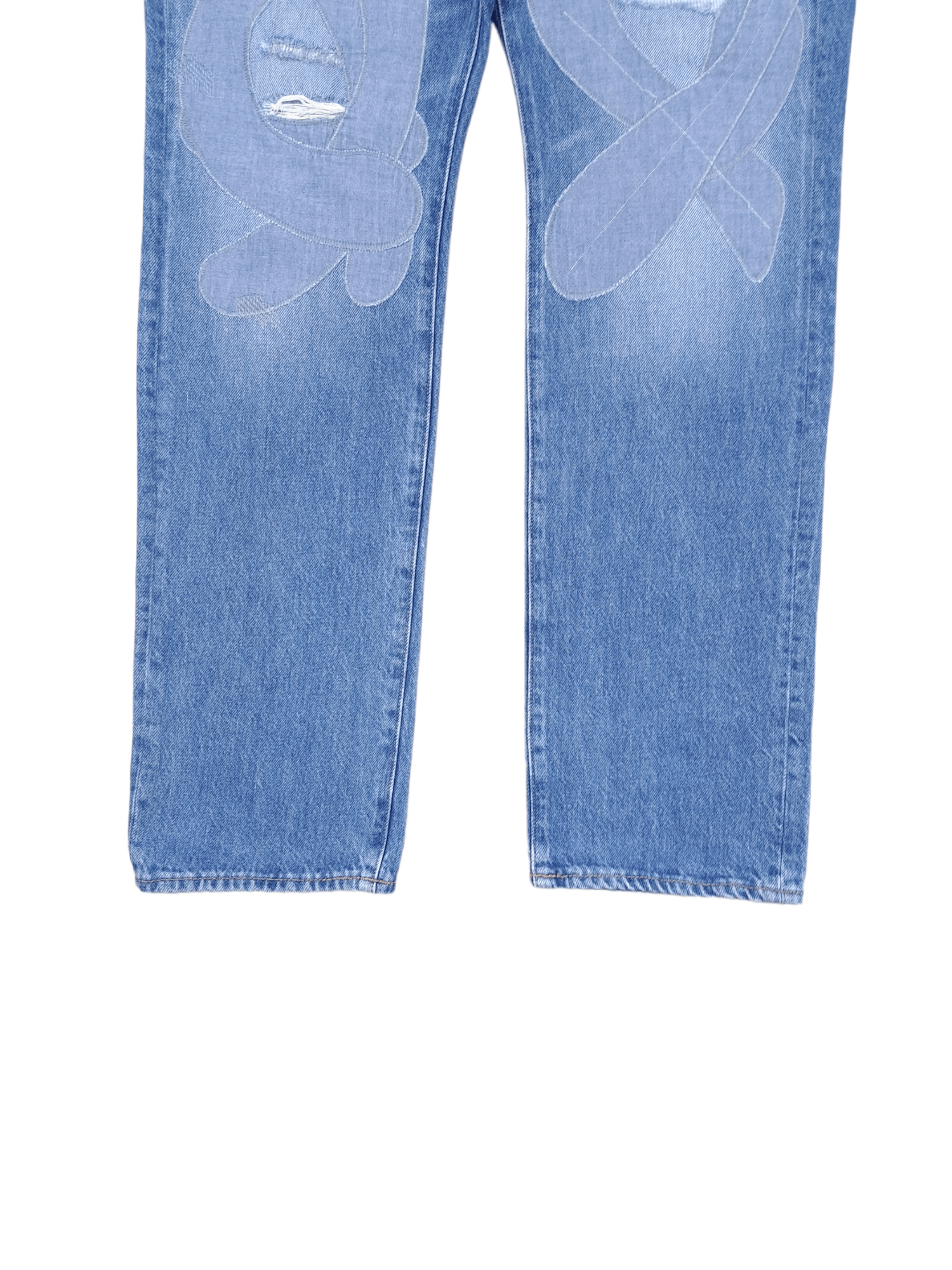 G-Star 💎 G-star 33/32 Straight Tapered Tape Blue Custom Jeans Size US 33 - 5 Thumbnail