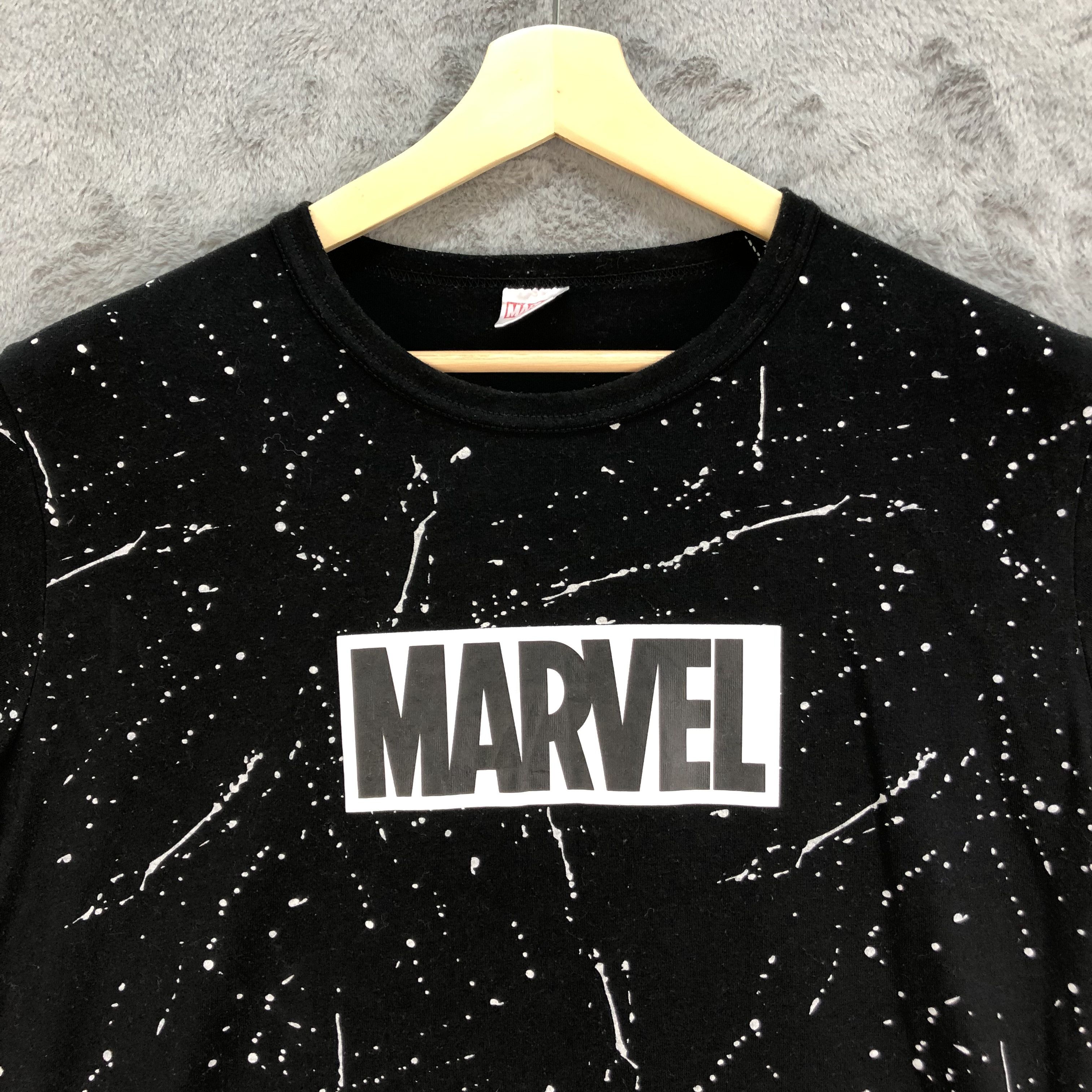Marvel Comics MARVEL Box Logo Splatter T Shirts #6021-218 Size US XL / EU 56 / 4 - 2 Thumbnail