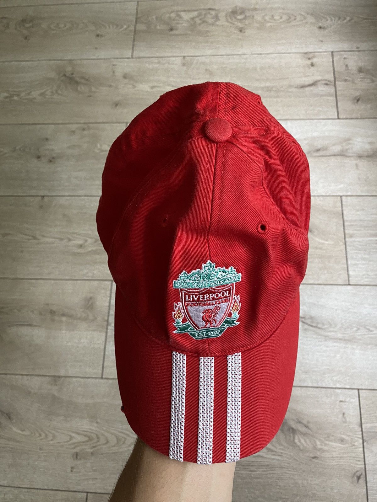 Vintage Vintage Adidas Liverpool Cap Size ONE SIZE - 4 Thumbnail