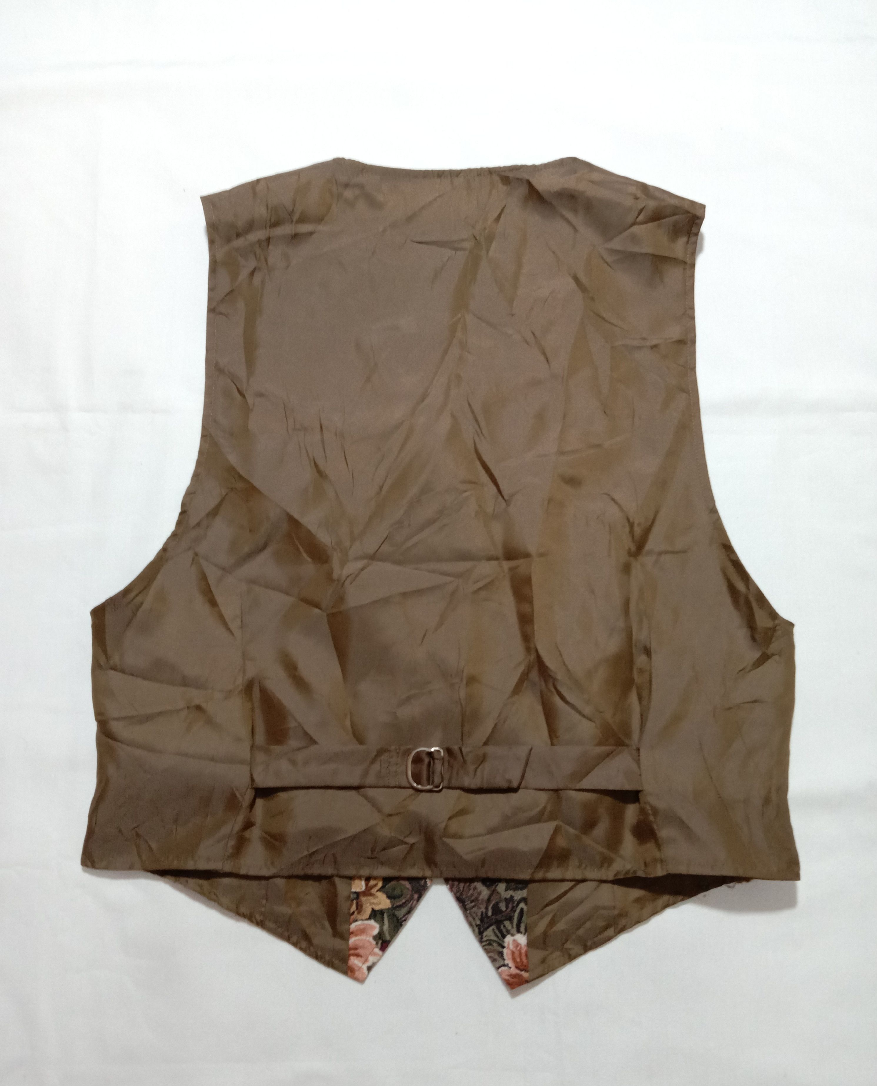 Designer Rare Simree Vest Brown Color Floral Design Size XS / US 0-2 / IT 36-38 - 6 Thumbnail