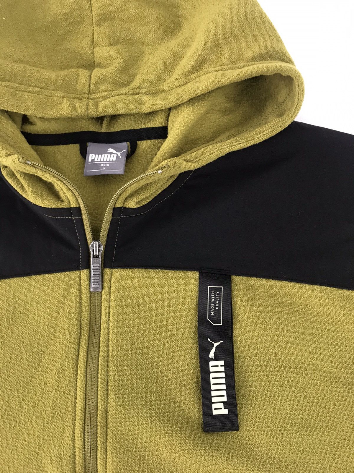 Puma Puma Fleece Sweatshirt Zip Up Design Unisex Wear Size XL Size US L / EU 52-54 / 3 - 3 Thumbnail