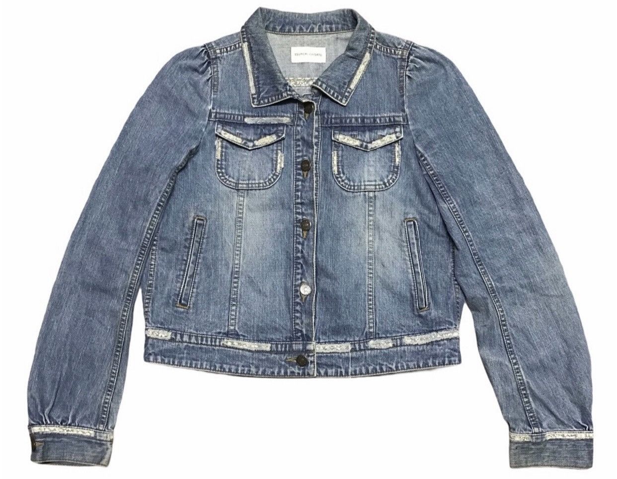 Issey Miyake × Vintage Vintage Tsumori Chisato Issey Miyake Denim Jacket Size XS / US 0-2 / IT 36-38 - 1 Thumbnail