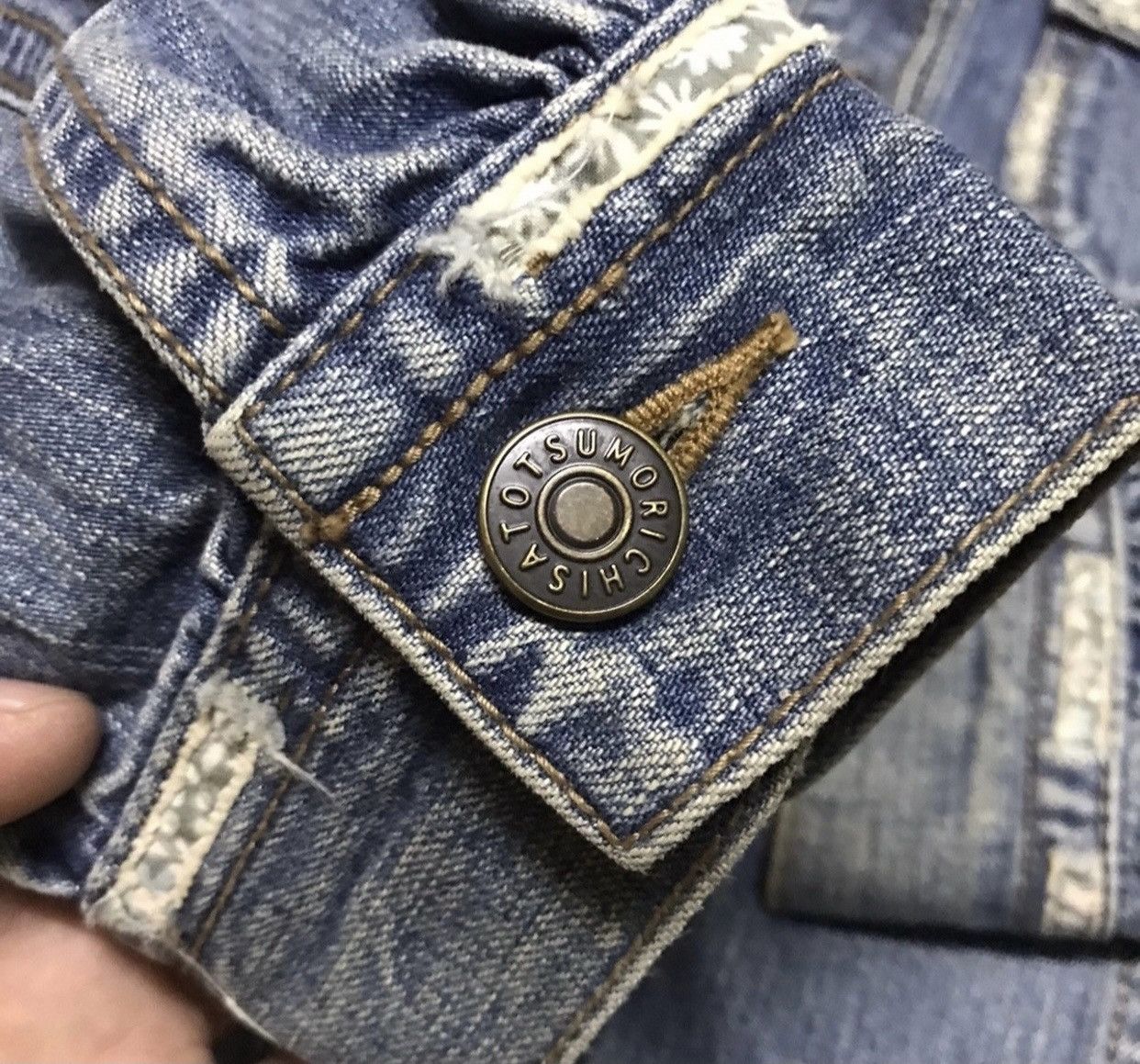 Issey Miyake × Vintage Vintage Tsumori Chisato Issey Miyake Denim Jacket Size XS / US 0-2 / IT 36-38 - 4 Thumbnail