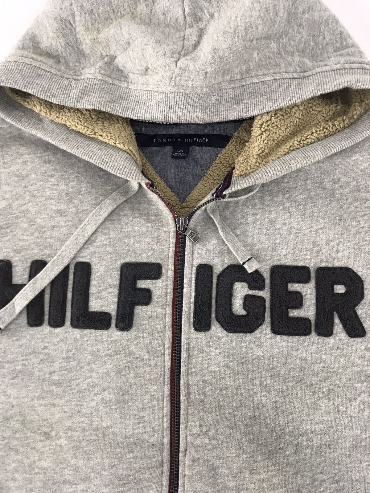 Tommy Hilfiger Tommy Hilfiger Spell Out Sweatshirt Hoodies Sherpa Inner Size US M / EU 48-50 / 2 - 2 Thumbnail