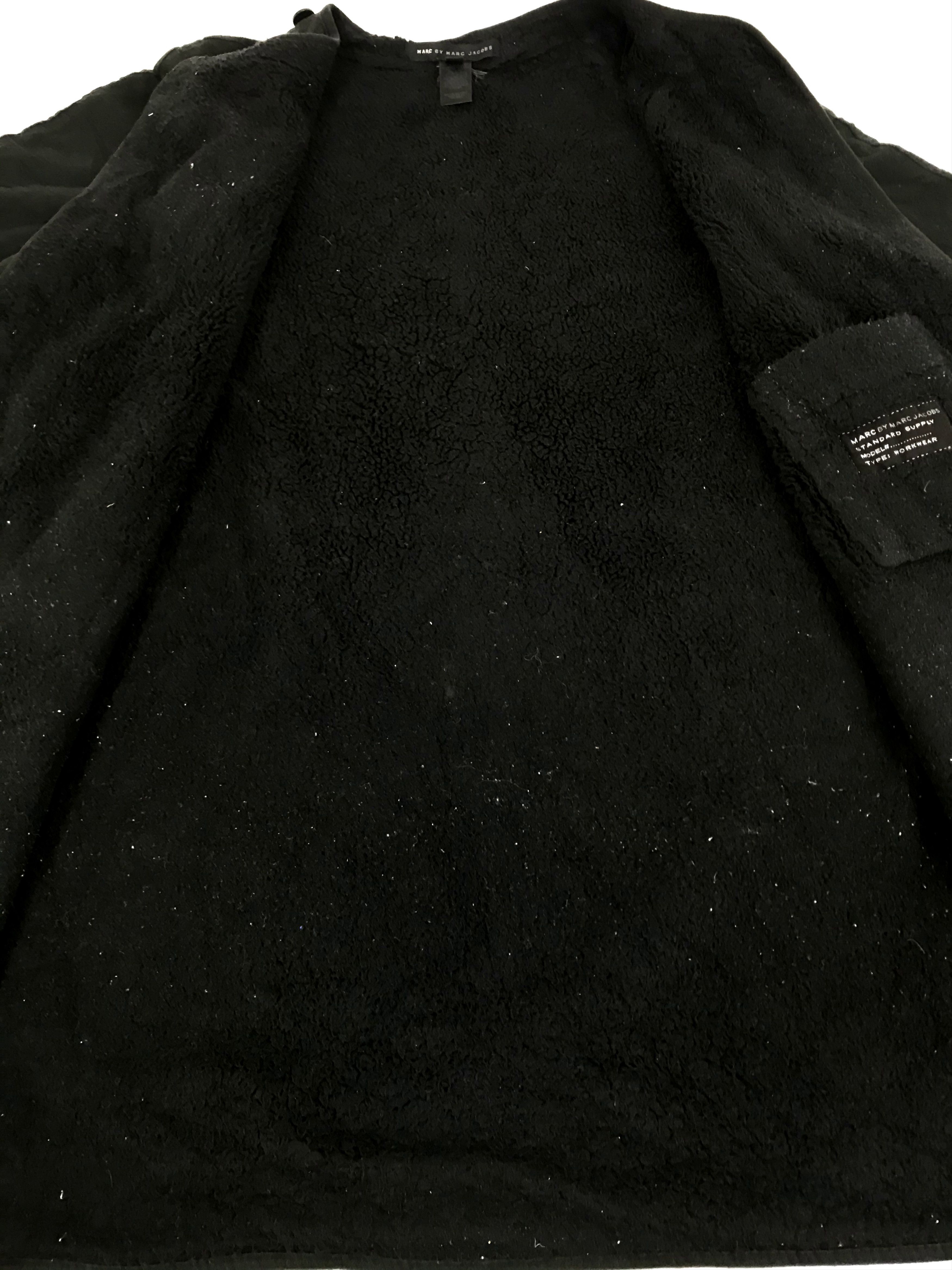 Designer Vintage Marc Jacobs Sherpa Inner Work Wear Parka Jacket Size S / US 4 / IT 40 - 4 Thumbnail