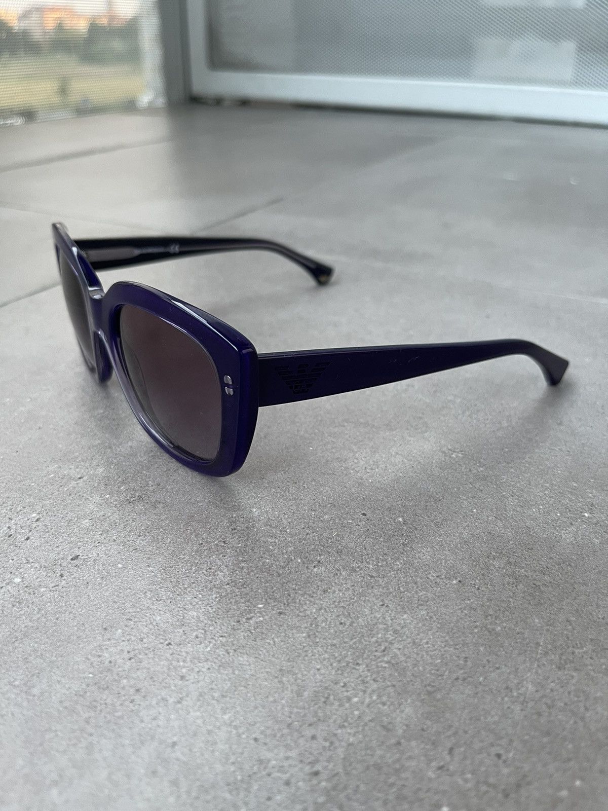 Emporio Armani Emporio Armani EA4031 5221/8H Dark Violet Sunglasses Size ONE SIZE - 5 Thumbnail