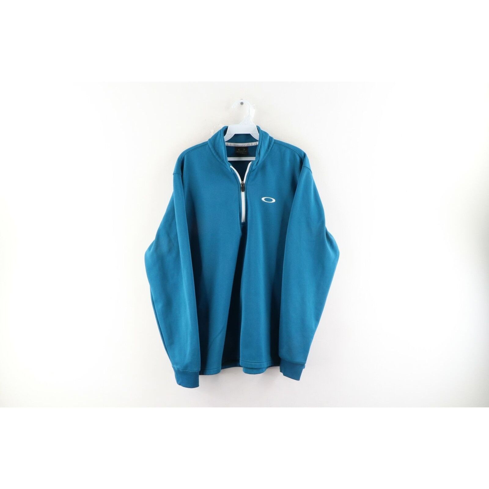 Oakley Oakley Stitched Logo Brushed Fleece Lined Half Zip Sweater Size US L / EU 52-54 / 3 - 1 Thumbnail