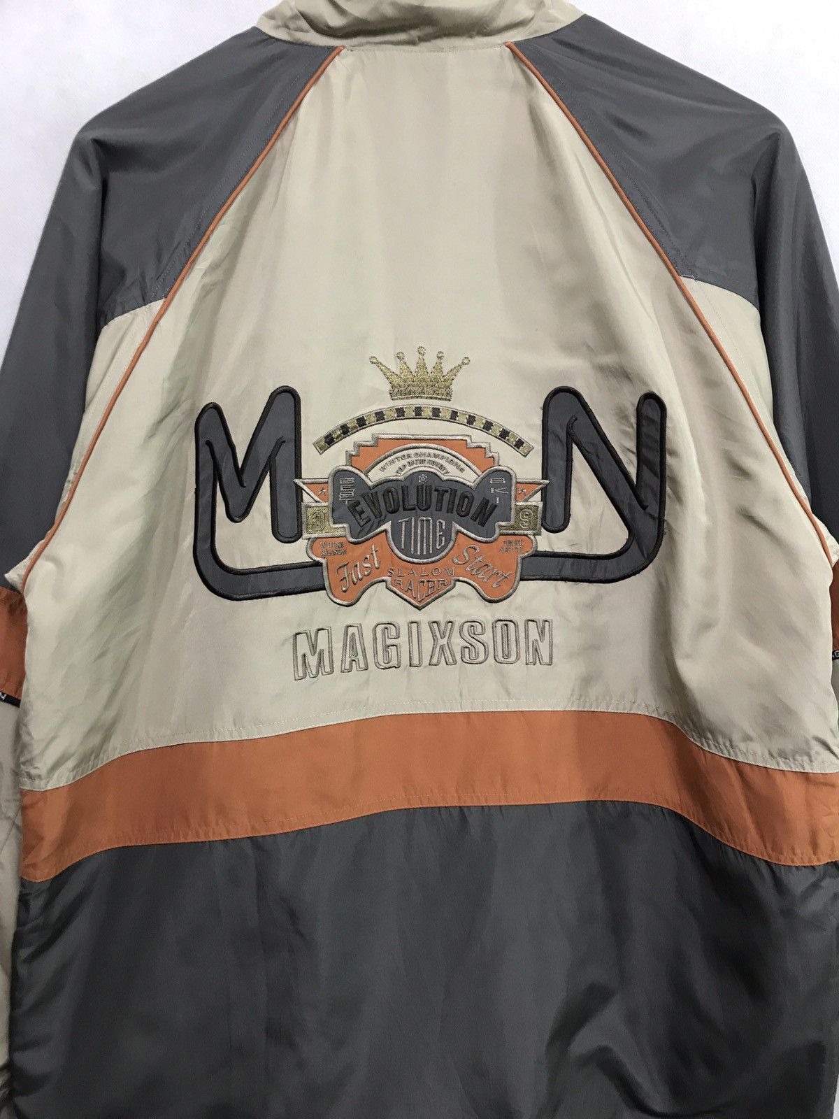 Japanese Brand MAGIXSON EVOLUTION TIME BIGLOGO LIGHT JACKET Size US L / EU 52-54 / 3 - 5 Thumbnail