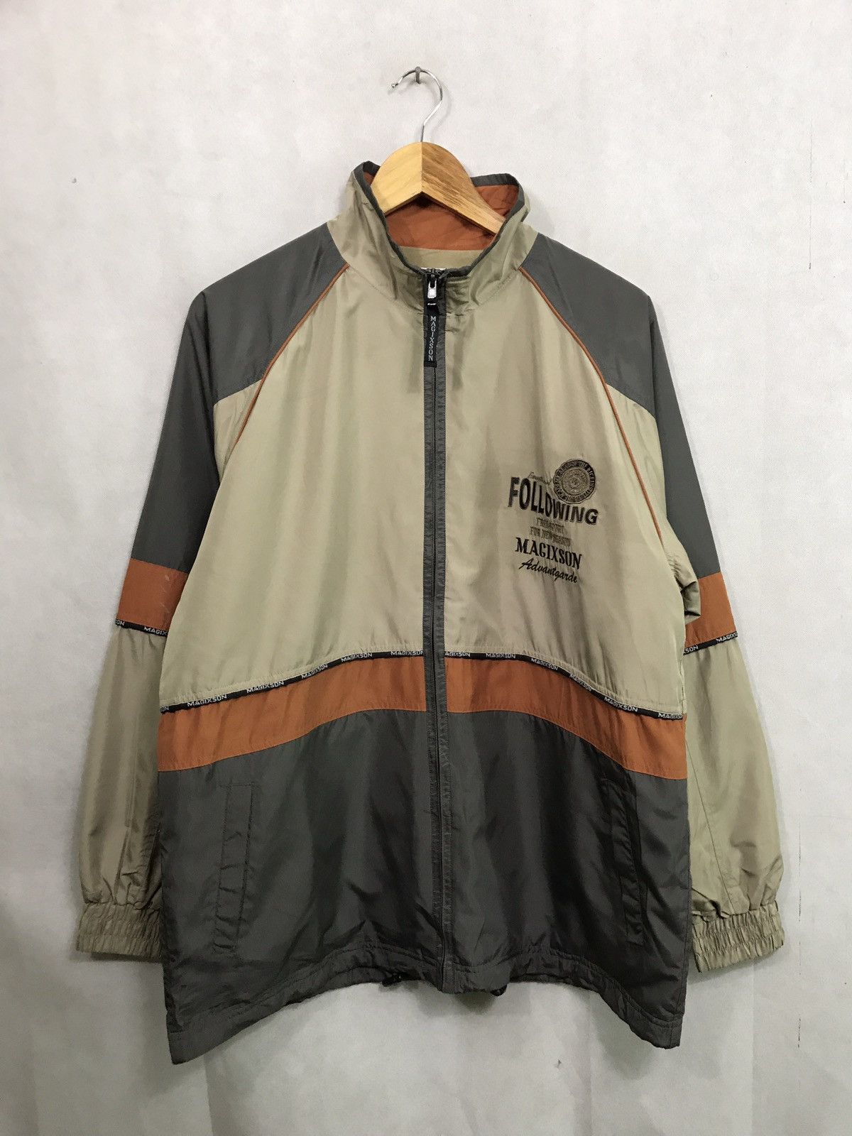 Japanese Brand MAGIXSON EVOLUTION TIME BIGLOGO LIGHT JACKET Size US L / EU 52-54 / 3 - 2 Thumbnail