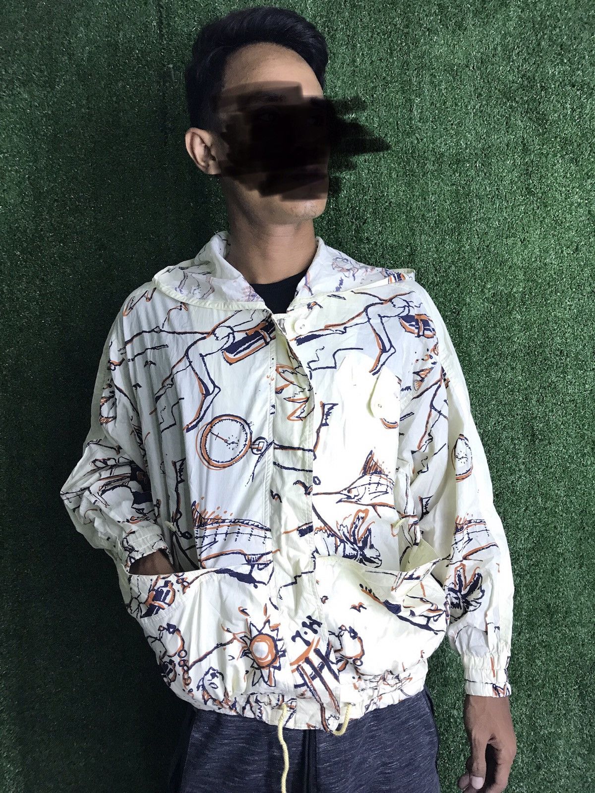 Designer RARE JAPANESE DESIGNER BRAND HENRI LUCCHAPUIS OVER PRINT Size US S / EU 44-46 / 1 - 6 Thumbnail