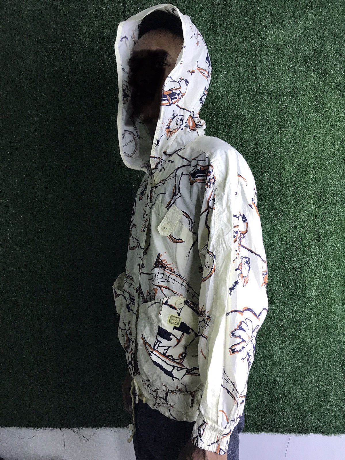 Designer RARE JAPANESE DESIGNER BRAND HENRI LUCCHAPUIS OVER PRINT Size US S / EU 44-46 / 1 - 2 Thumbnail