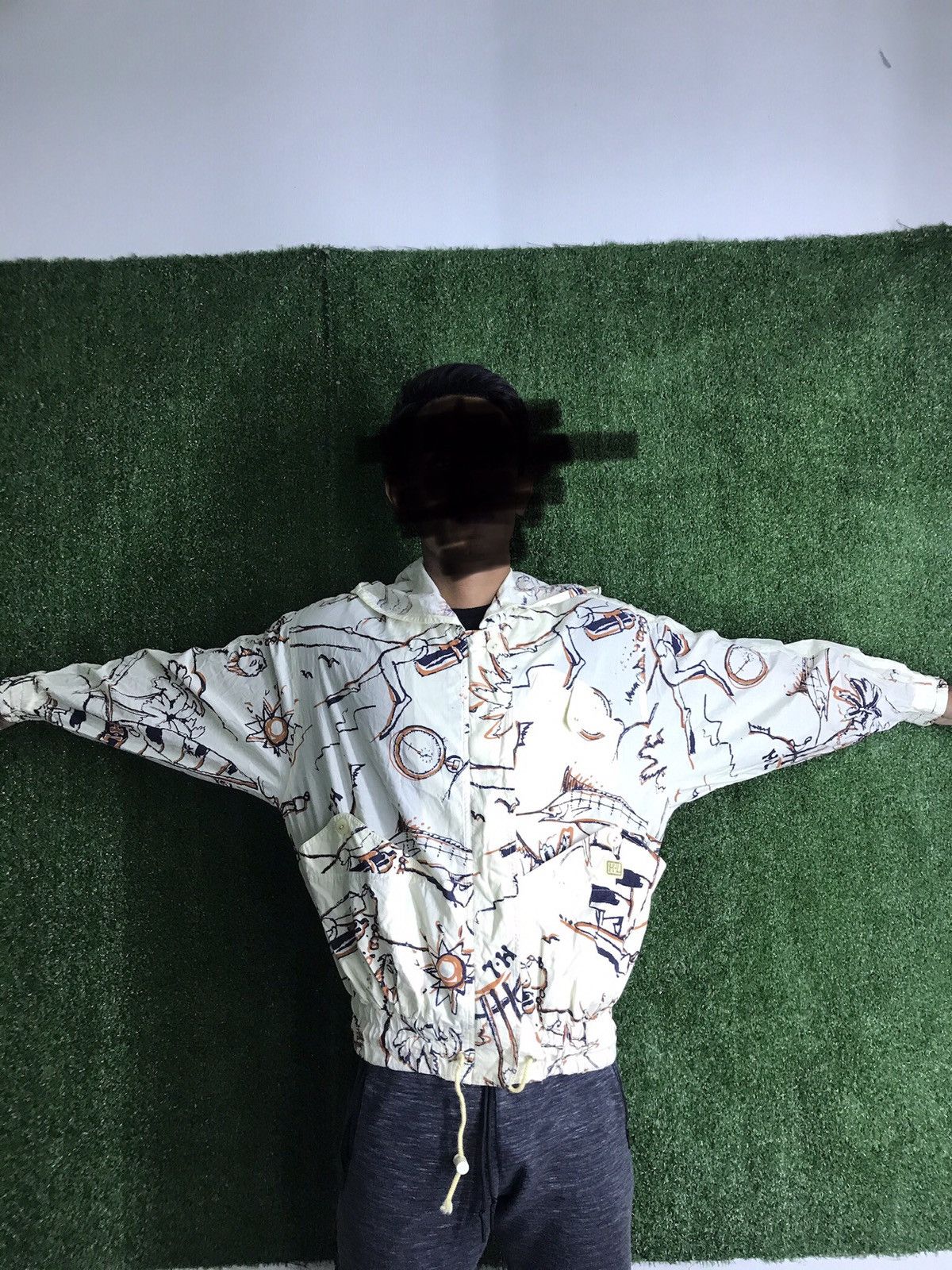 Designer RARE JAPANESE DESIGNER BRAND HENRI LUCCHAPUIS OVER PRINT Size US S / EU 44-46 / 1 - 4 Thumbnail