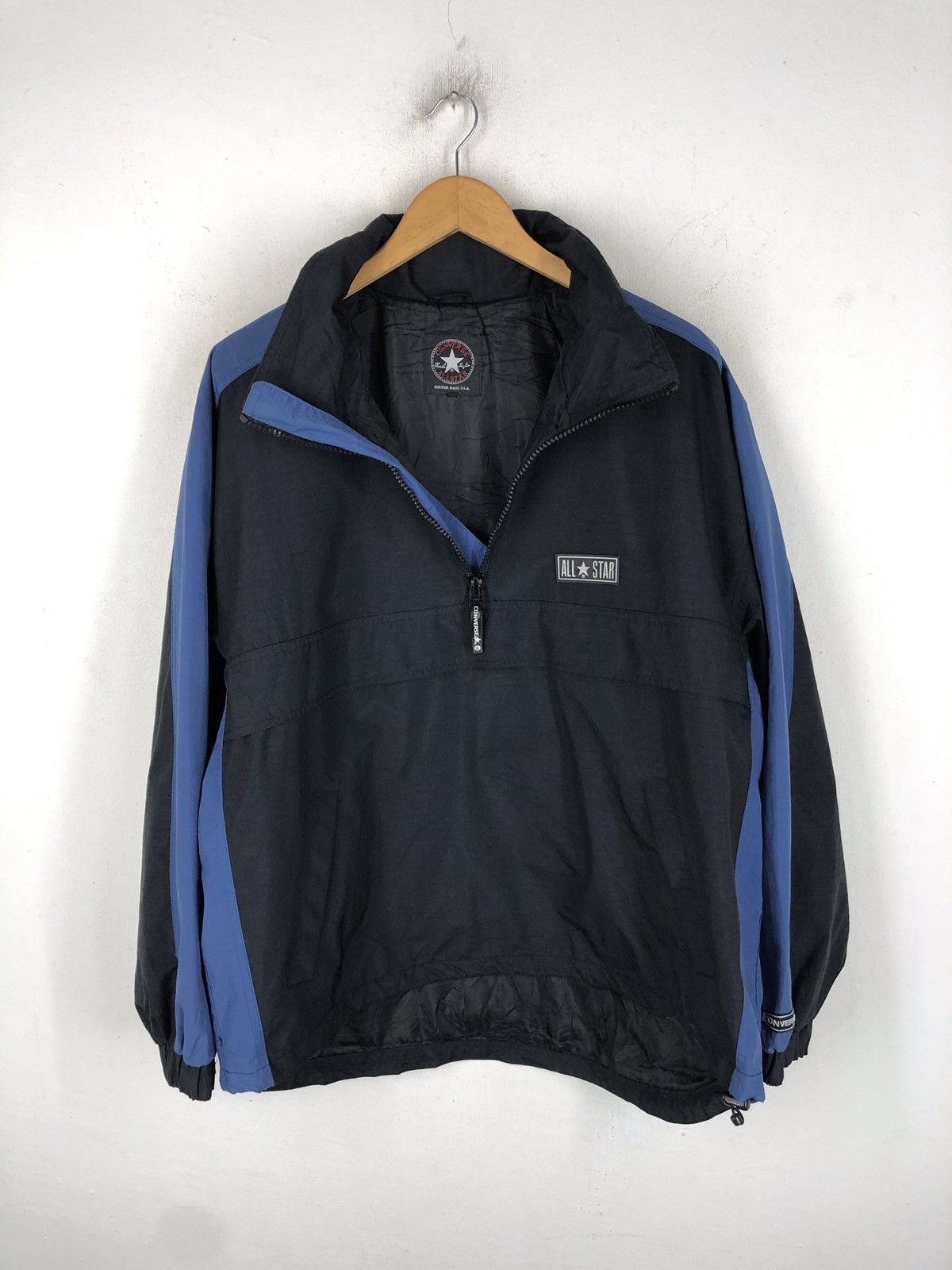 Converse × Vintage VINTAGE 90s CONVERSE ALL STAR ANORAK OVERSIZED Size US M / EU 48-50 / 2 - 2 Thumbnail