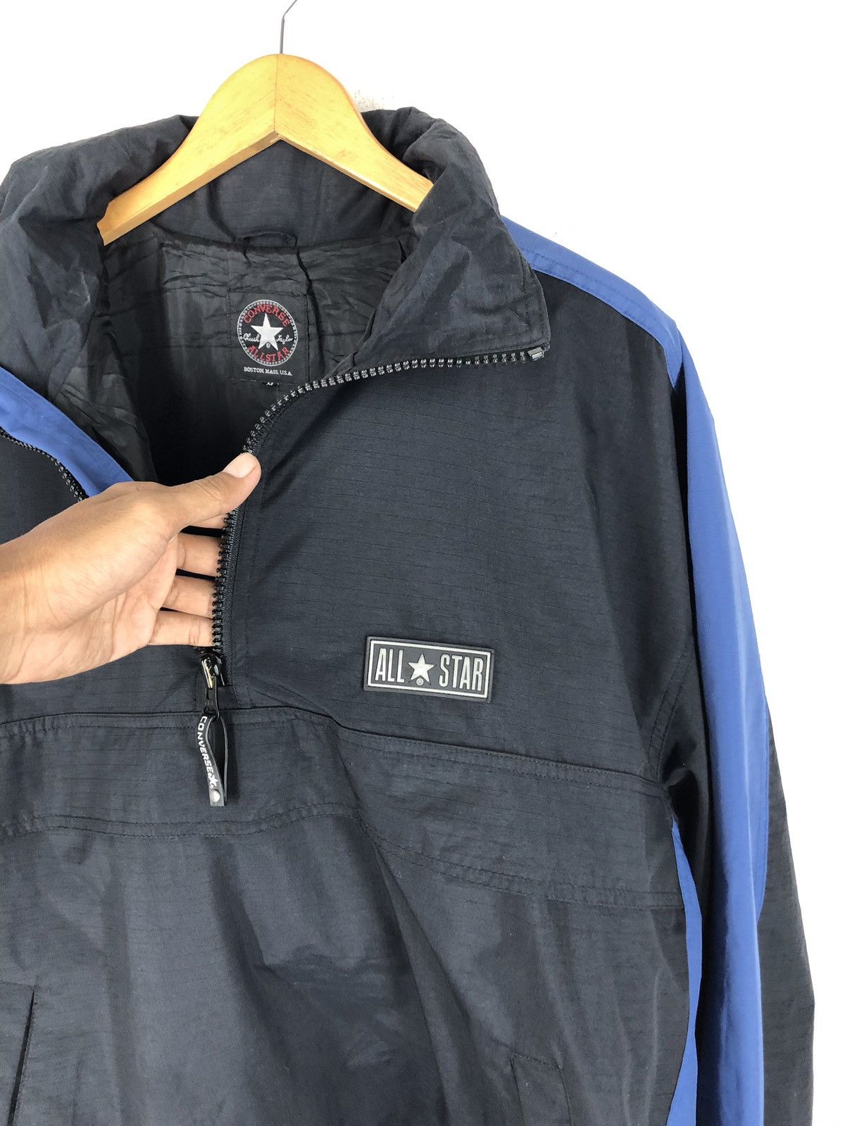 Converse × Vintage VINTAGE 90s CONVERSE ALL STAR ANORAK OVERSIZED Size US M / EU 48-50 / 2 - 7 Thumbnail