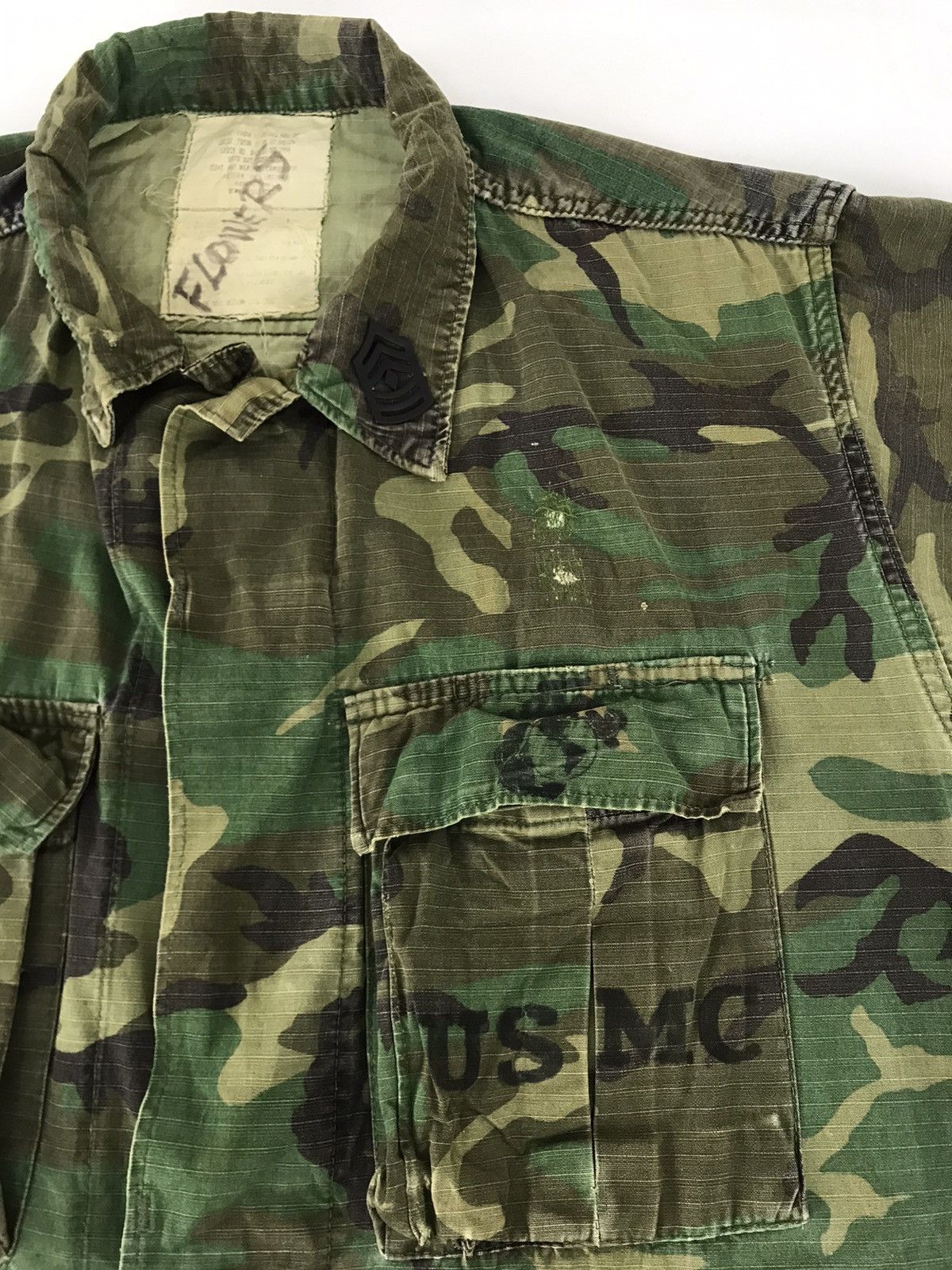 Vintage US Military USMC Uniform Button Up Multi Pockets Size US L / EU 52-54 / 3 - 4 Thumbnail