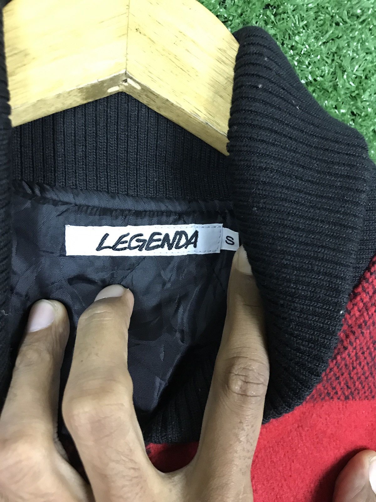 Japanese Brand LEGENDA LEATHER SLEEVE BOMBER STYLE JACKET Size US S / EU 44-46 / 1 - 9 Thumbnail
