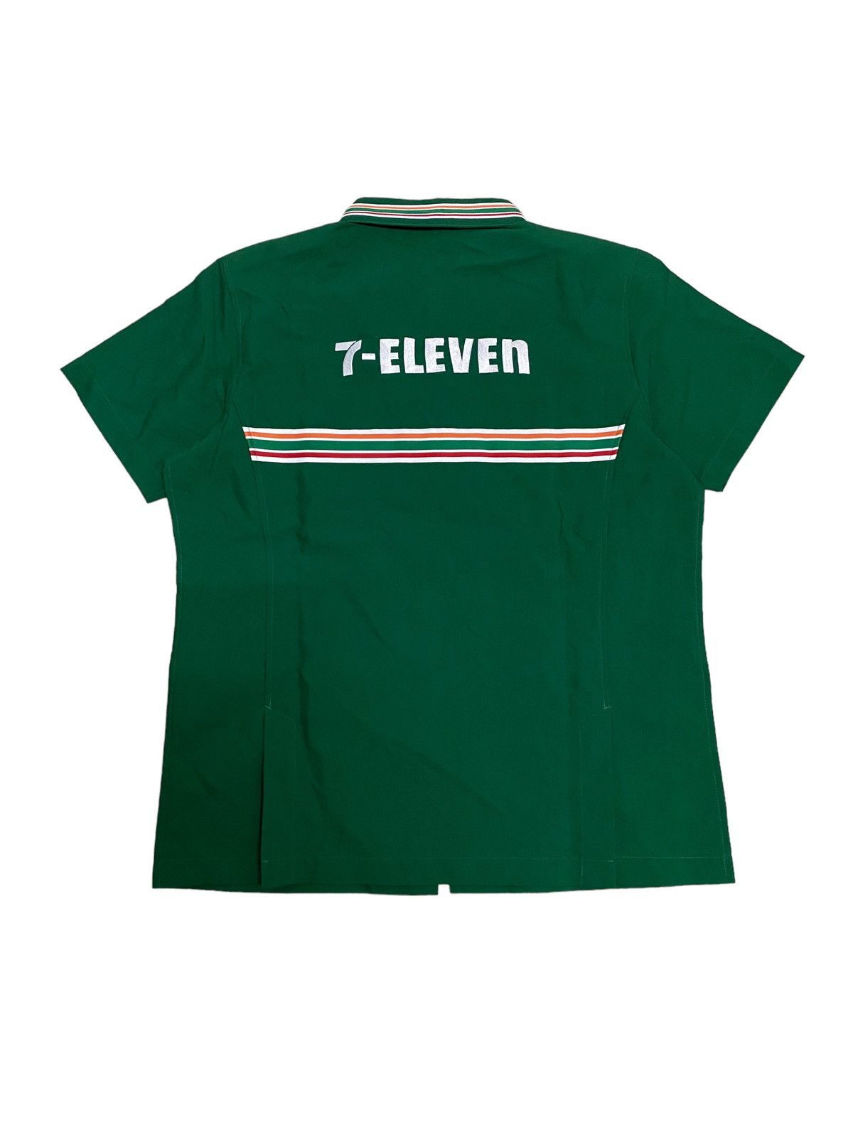 Japanese Brand × Vintage Vintage 7 Eleven Uniform Workers Zipper Shirt Size US M / EU 48-50 / 2 - 2 Thumbnail