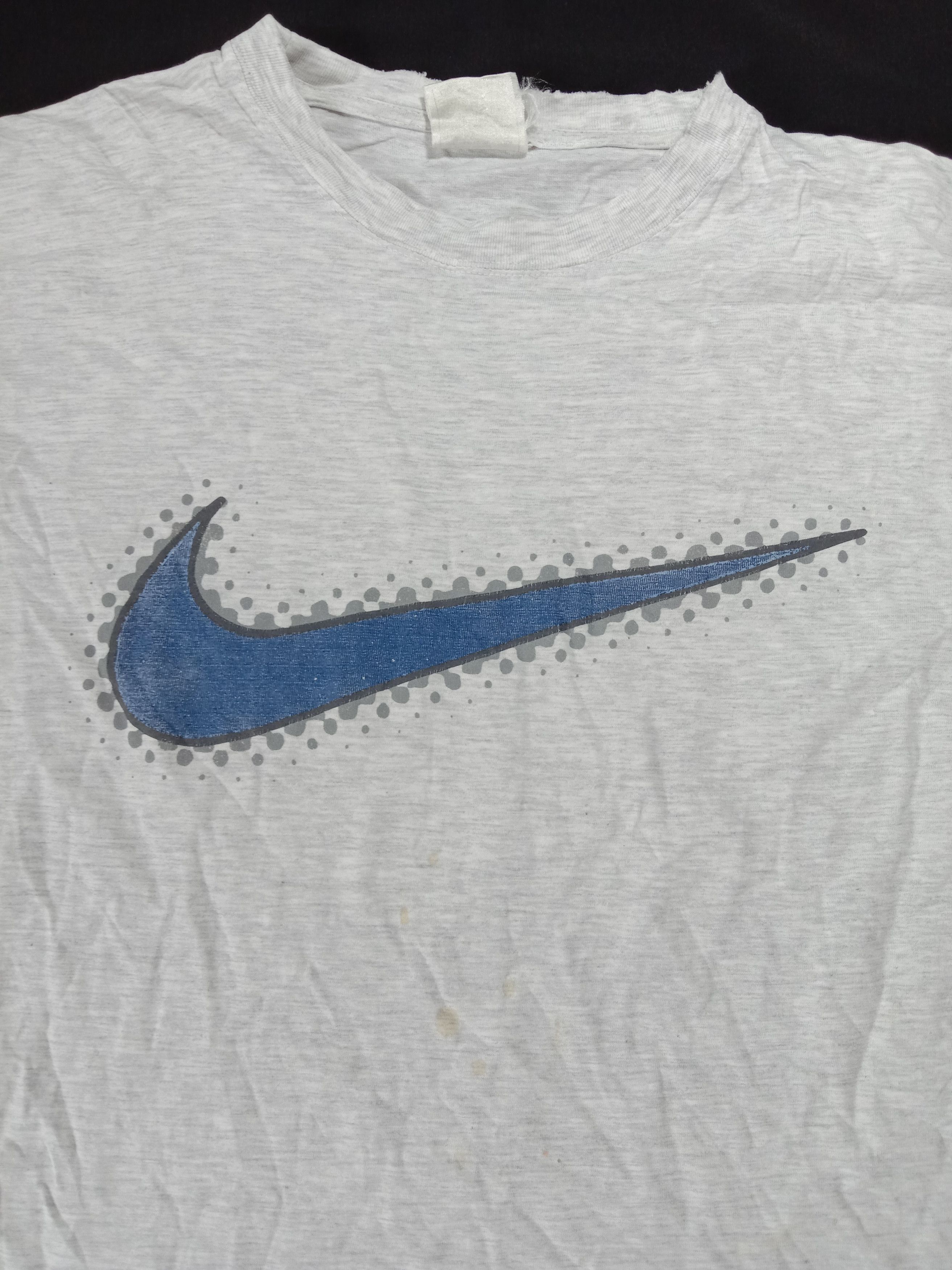 Nike Vintage 90s Nike Tee Big Swoosh Logo Size US M / EU 48-50 / 2 - 2 Thumbnail