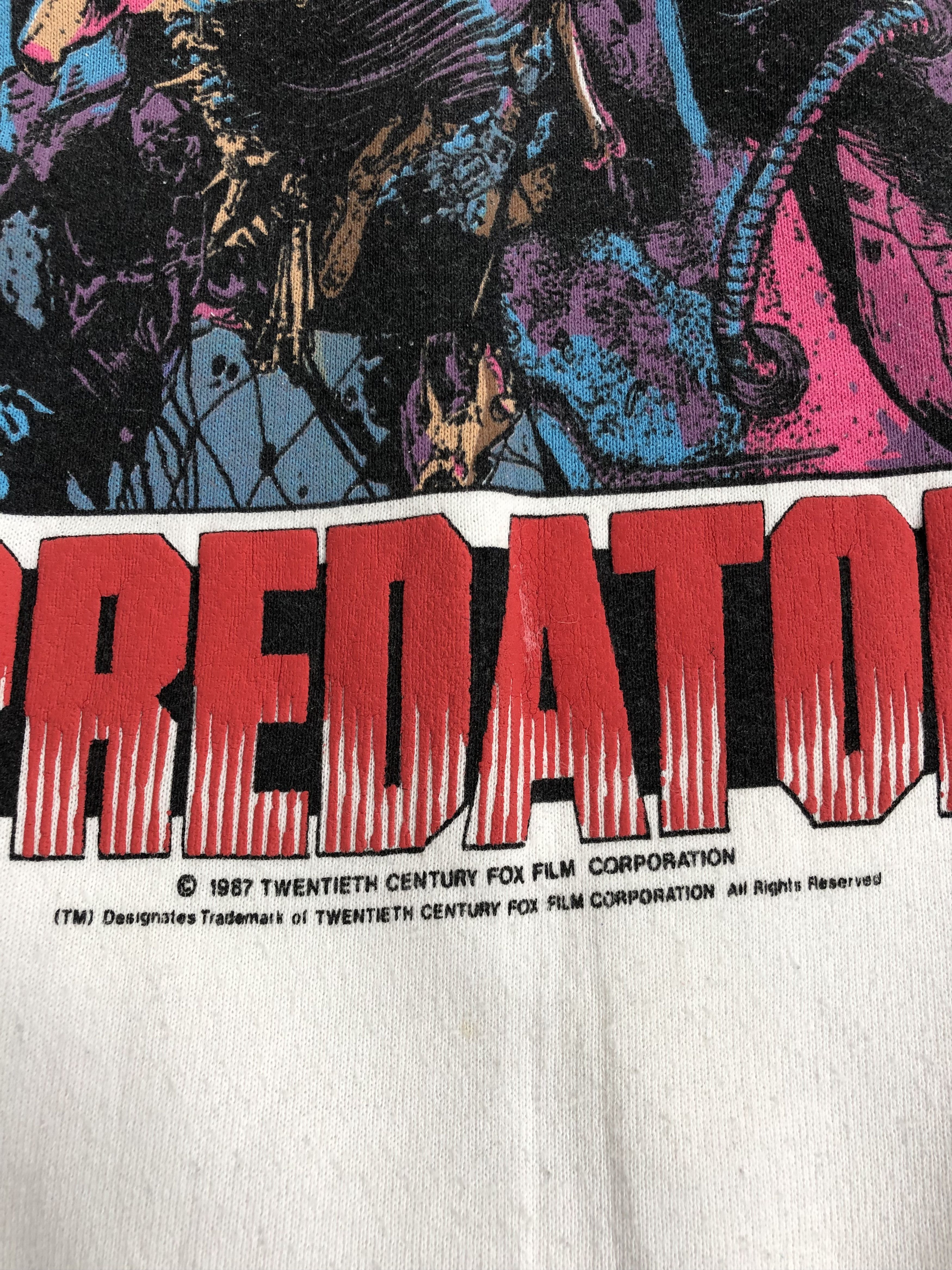 Vintage Vintage 1987 Predator Schwarzenegger (Fight Club Jurassic) Size US XL / EU 56 / 4 - 5 Thumbnail