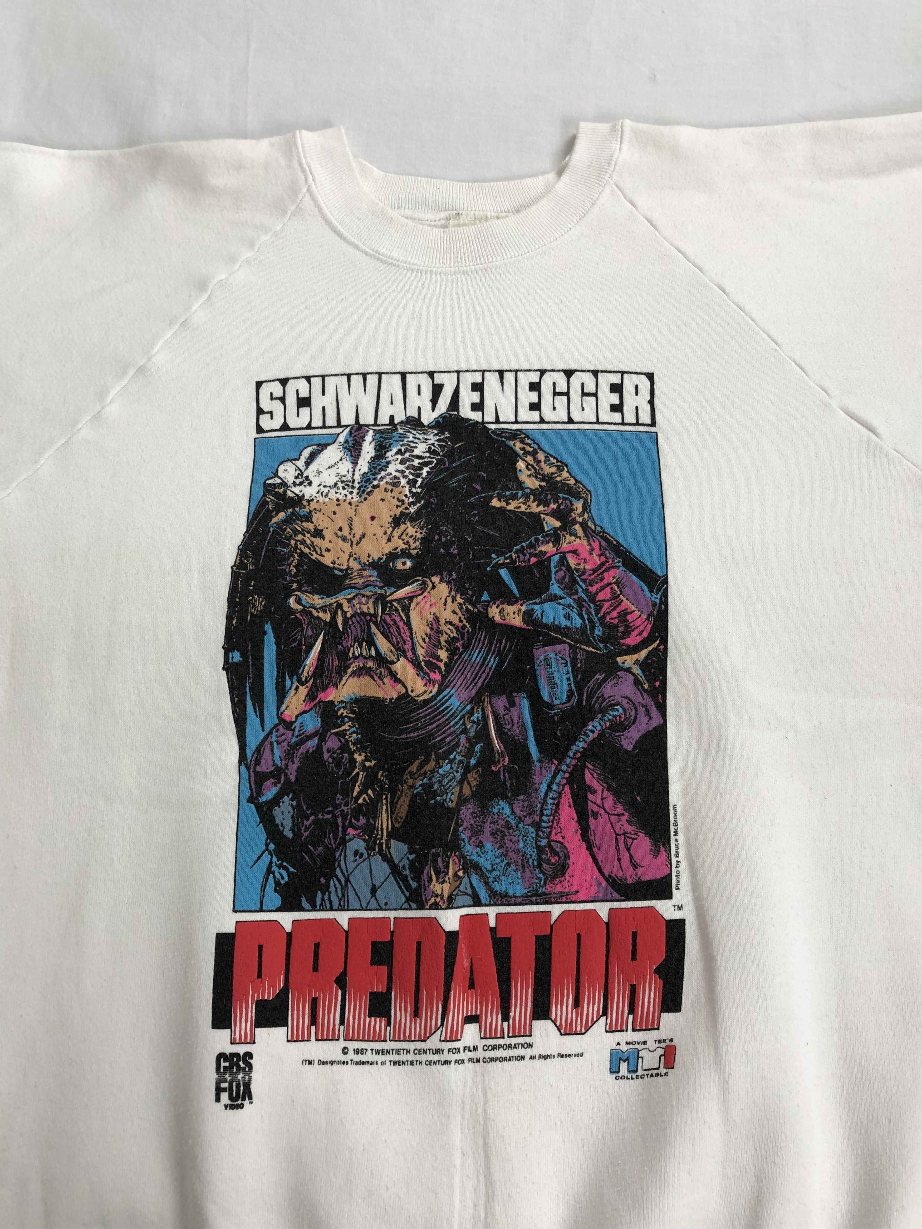 Vintage Vintage 1987 Predator Schwarzenegger (Fight Club Jurassic) Size US XL / EU 56 / 4 - 2 Thumbnail