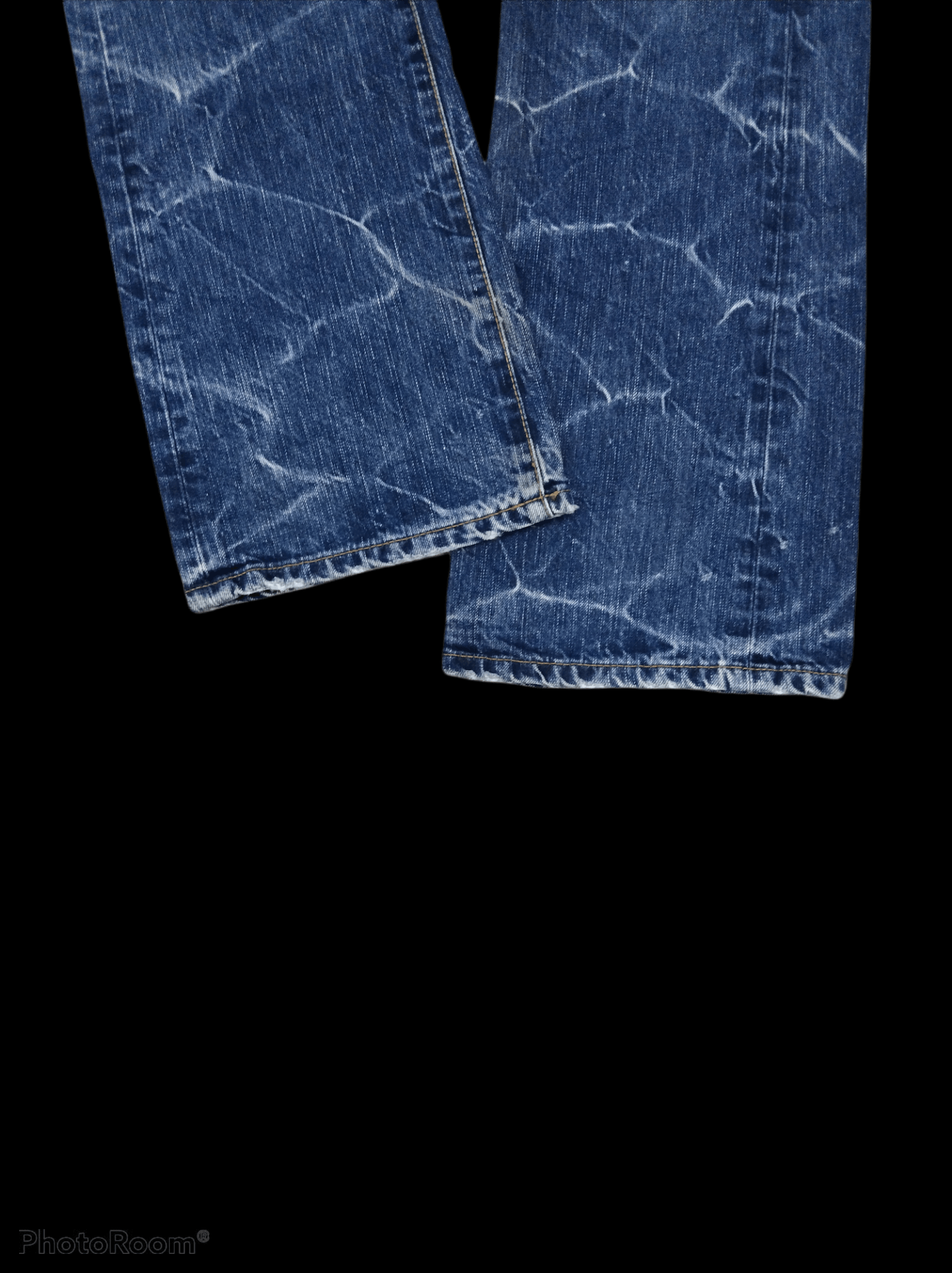 Japanese Brand FLARE🔥MADE IN NIPPON BLUE WAY WASHED BLUE DISTRESSED Size US 29 - 5 Thumbnail