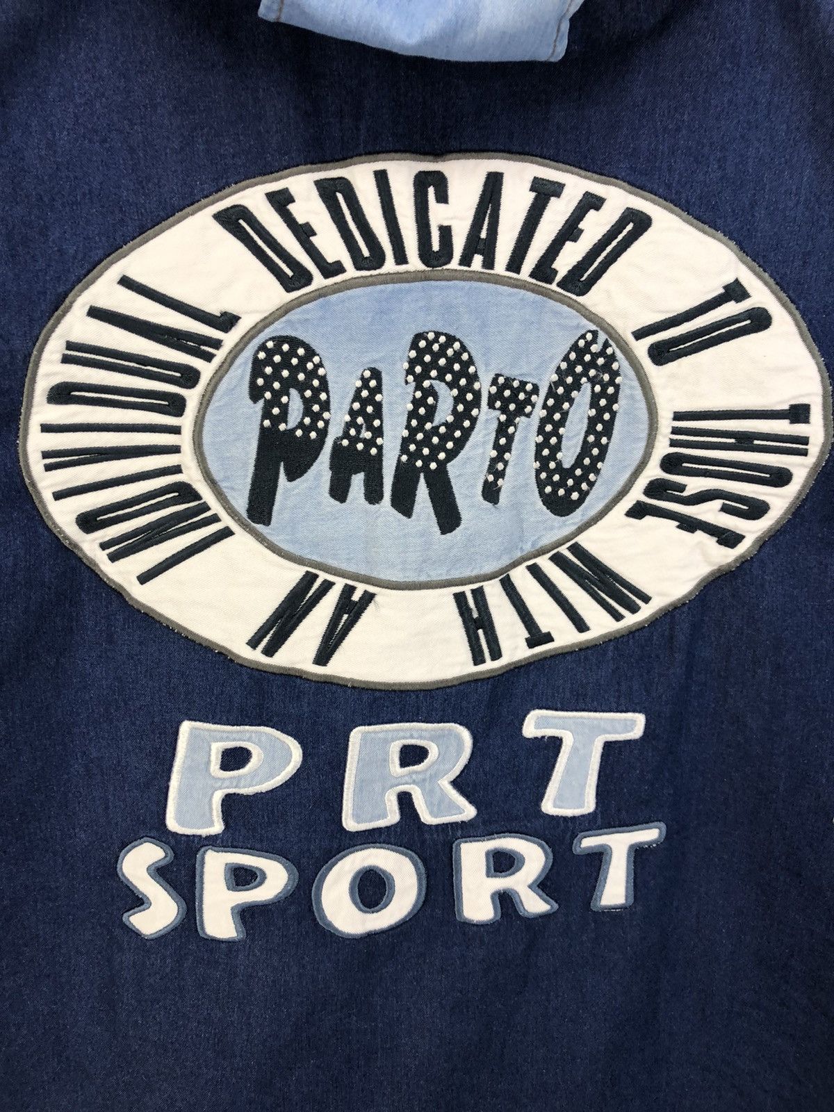 Vintage Vintage Parto Sport Embroidery Spellout Hooded Jacket Size US XL / EU 56 / 4 - 10 Thumbnail
