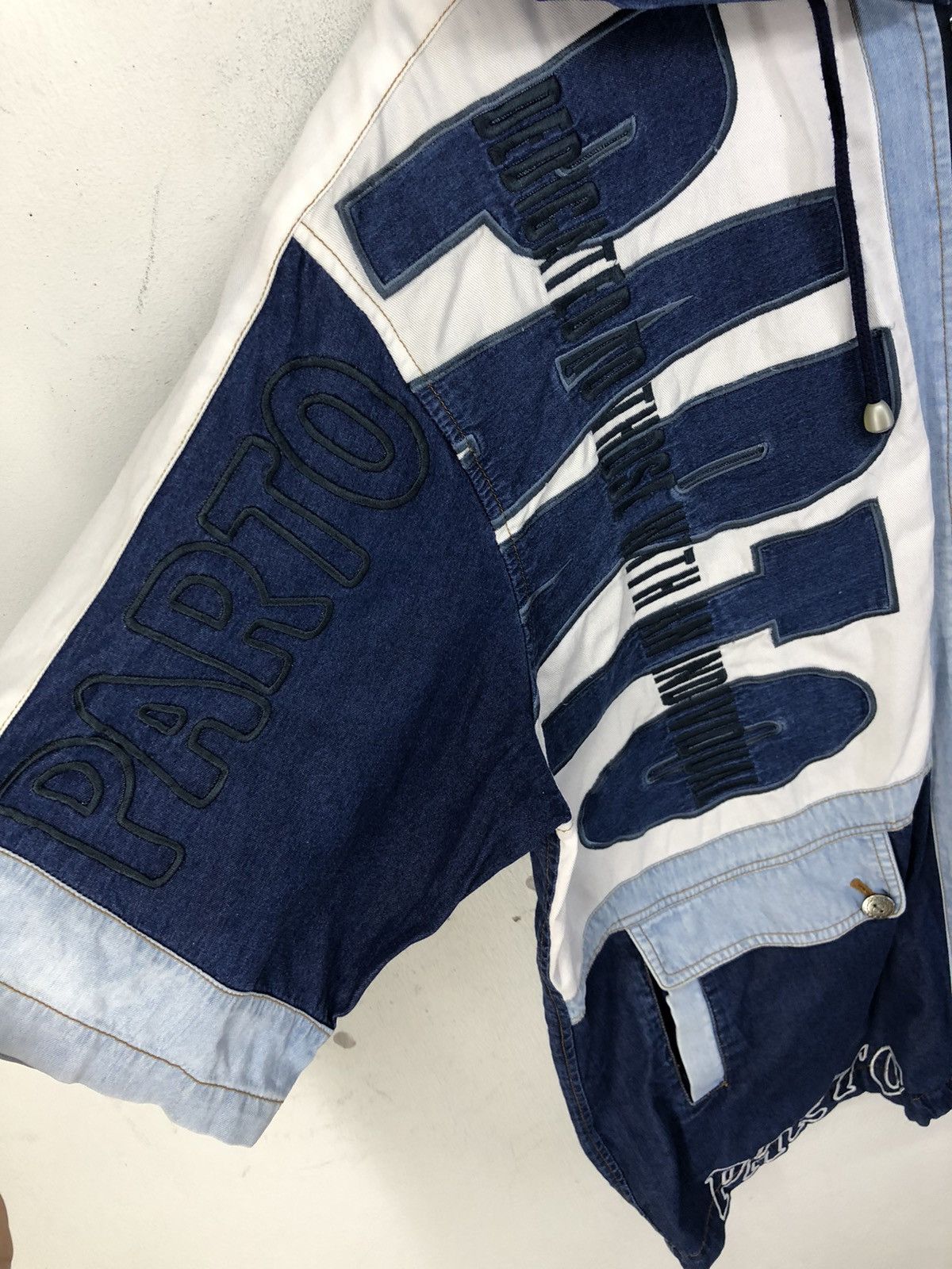 Vintage Vintage Parto Sport Embroidery Spellout Hooded Jacket Size US XL / EU 56 / 4 - 4 Thumbnail