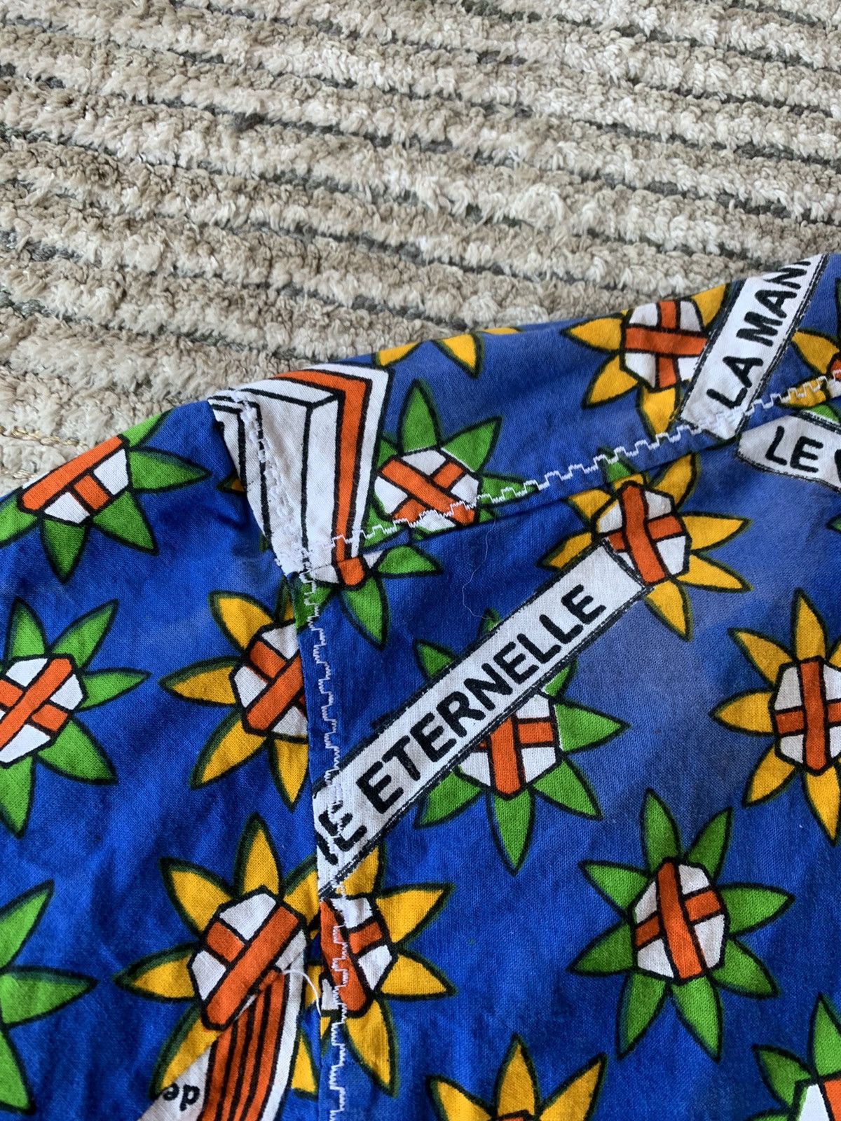 Vintage Very Ethnic Short Sleeve Button Up Jesus Religion Vintage Size US XL / EU 56 / 4 - 4 Thumbnail