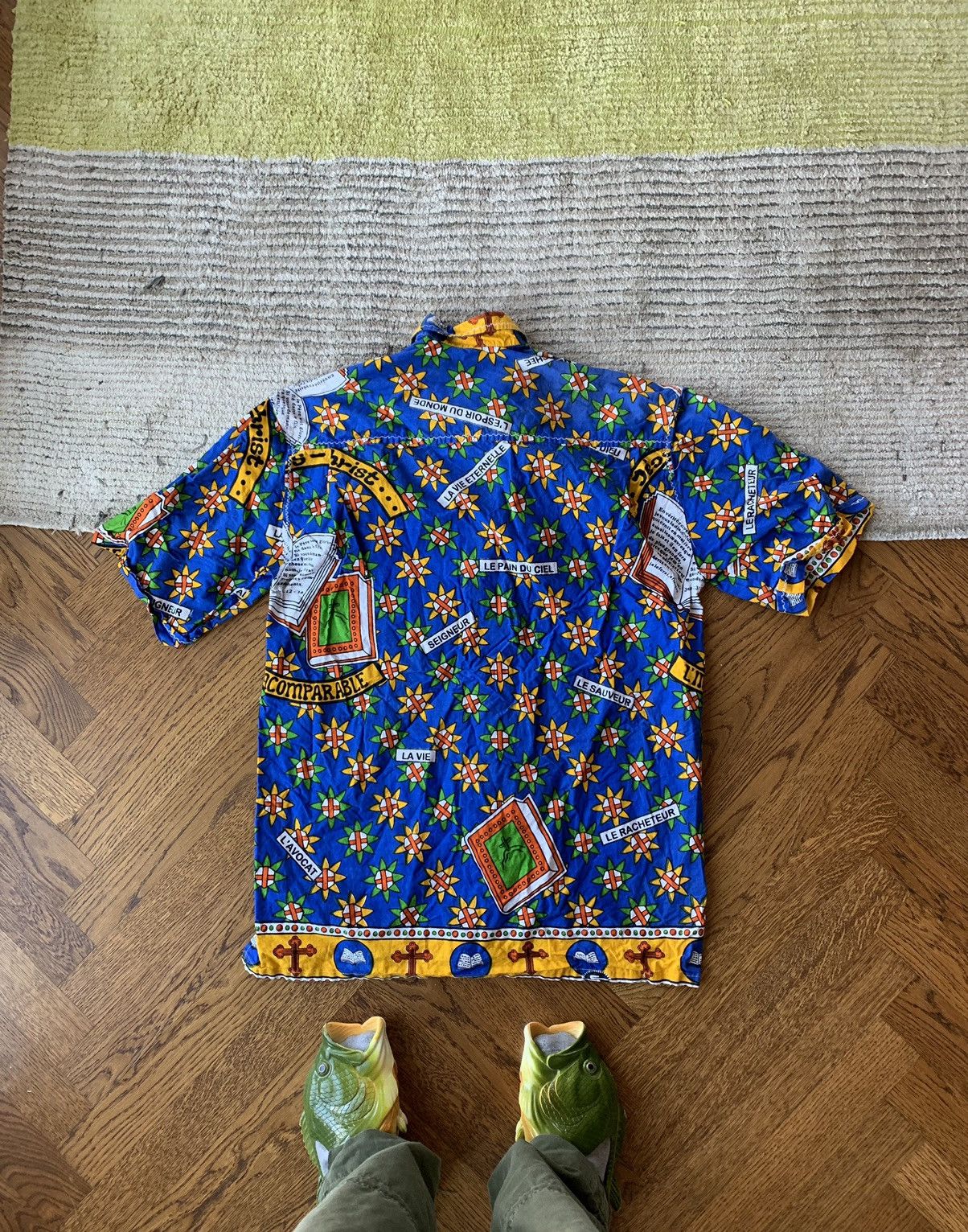 Vintage Very Ethnic Short Sleeve Button Up Jesus Religion Vintage Size US XL / EU 56 / 4 - 7 Thumbnail