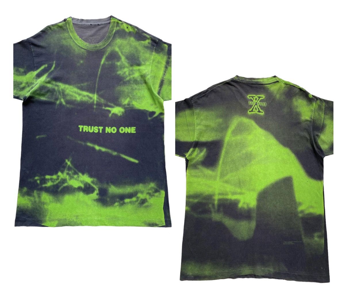 Expert Horror Vintage 1994 The X-Files Alloverprint by Stanley Desantis Size US XL / EU 56 / 4 - 3 Thumbnail