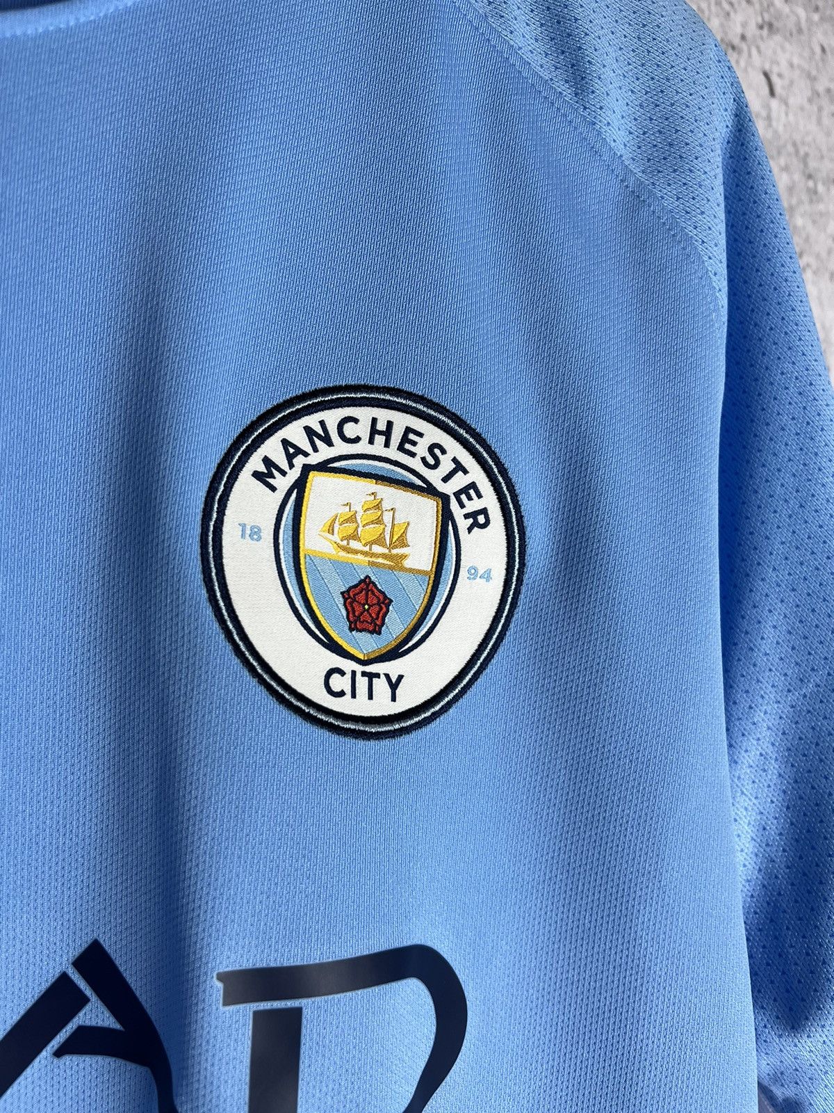 Nike Manchester City 2017-2018 Champions Soccer Jersey Football Size US XL / EU 56 / 4 - 3 Thumbnail