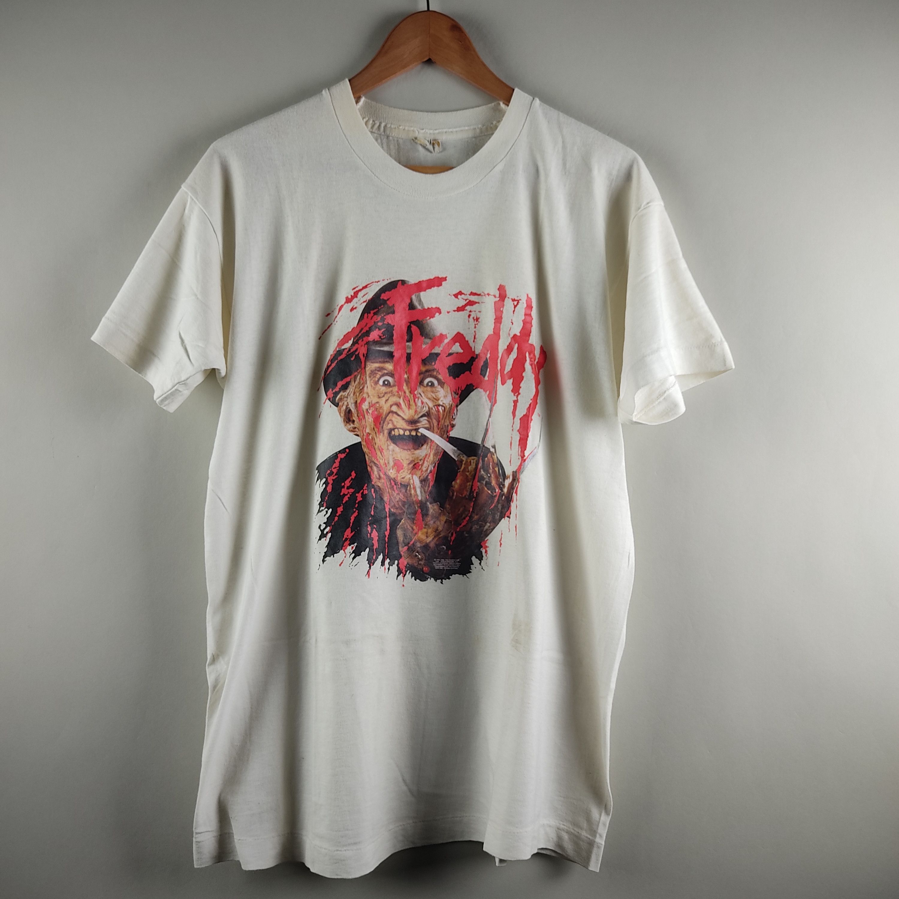 Anime × Vintage 1990 Freddy Krueger Movie promo Horror Size US L / EU 52-54 / 3 - 1 Thumbnail
