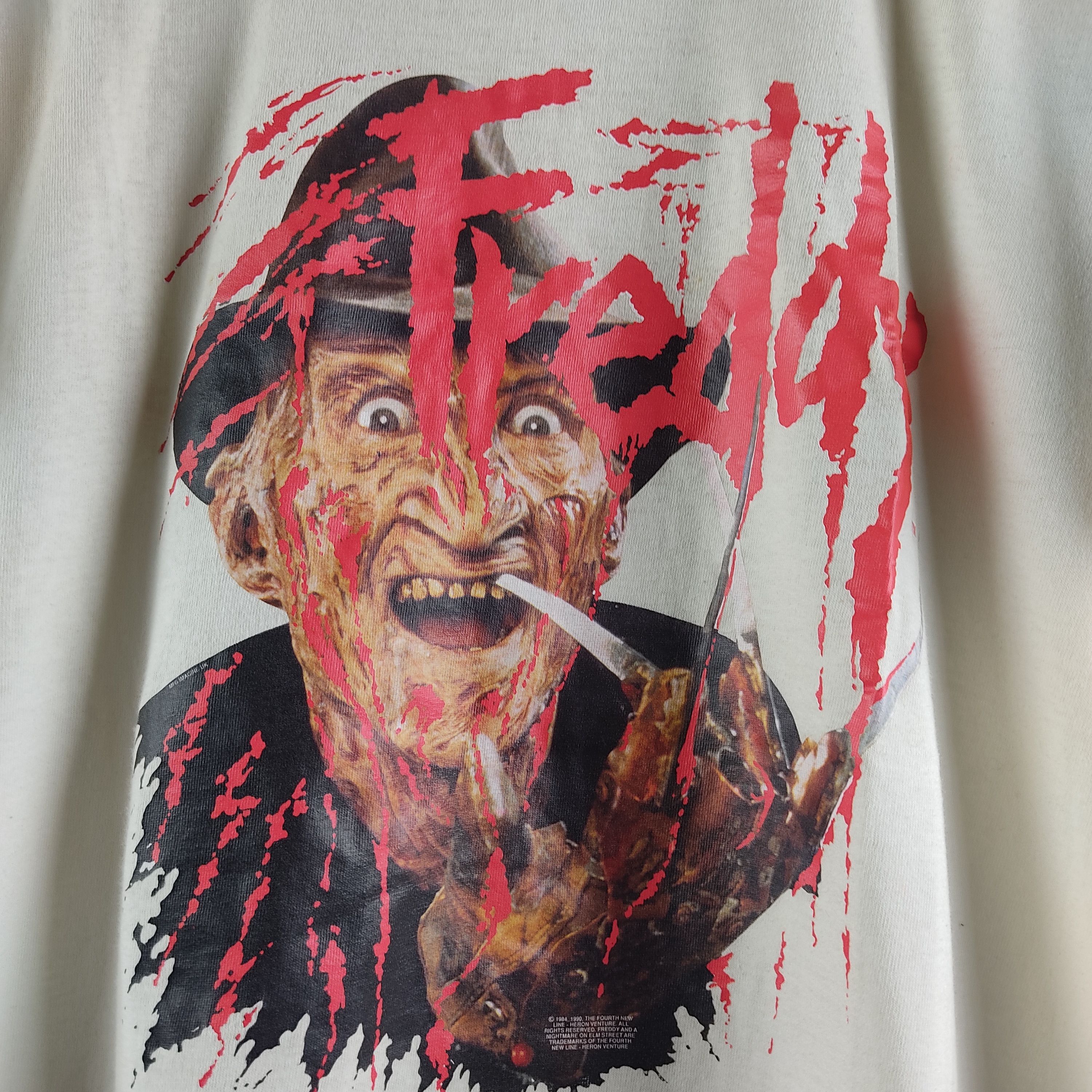 Anime × Vintage 1990 Freddy Krueger Movie promo Horror Size US L / EU 52-54 / 3 - 3 Thumbnail