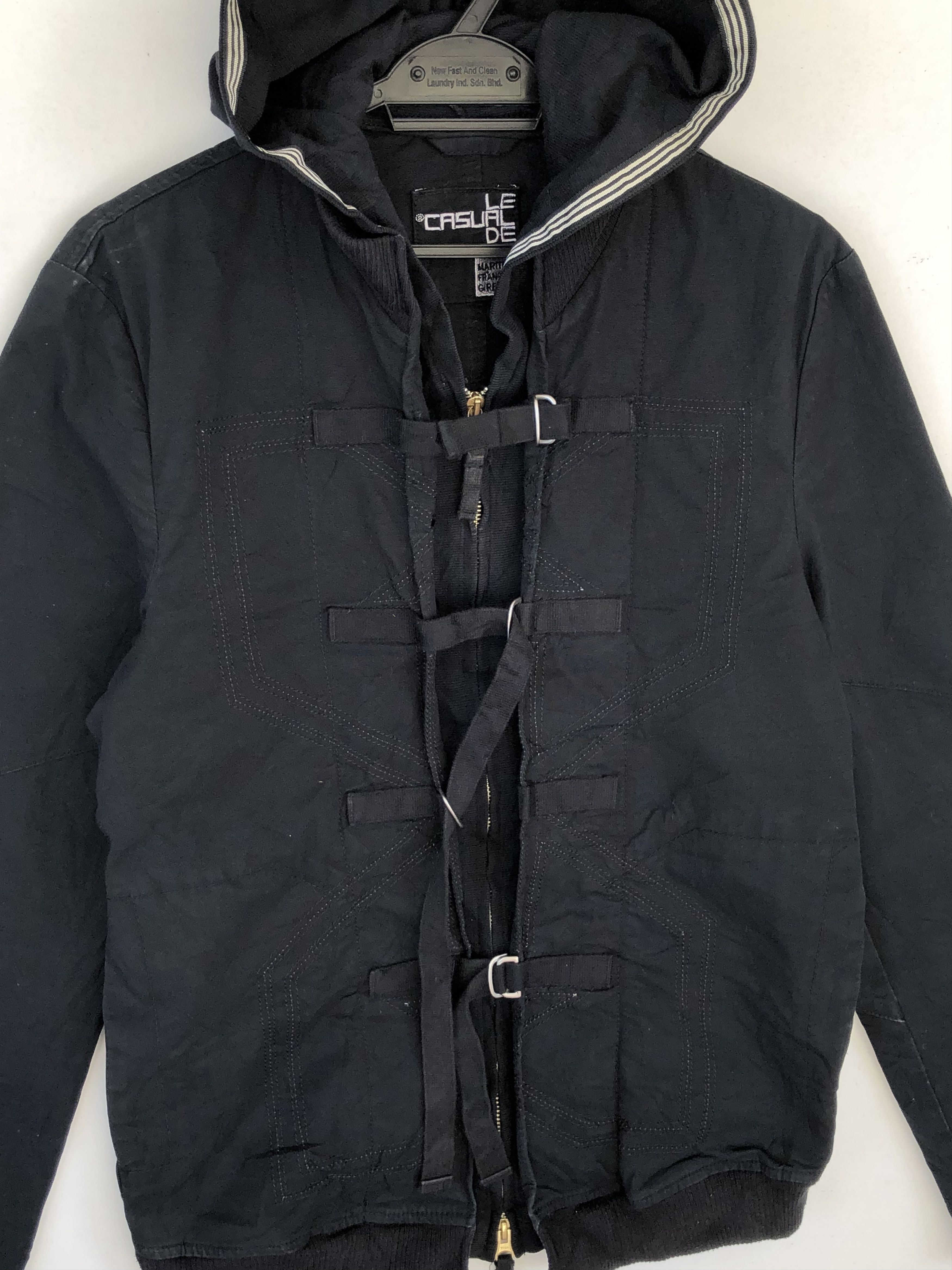 Marithe + Francois Girbaud RARE🔥LE CASUAL DE MFG BONDAGE HOODED JACKET Size US M / EU 48-50 / 2 - 5 Thumbnail