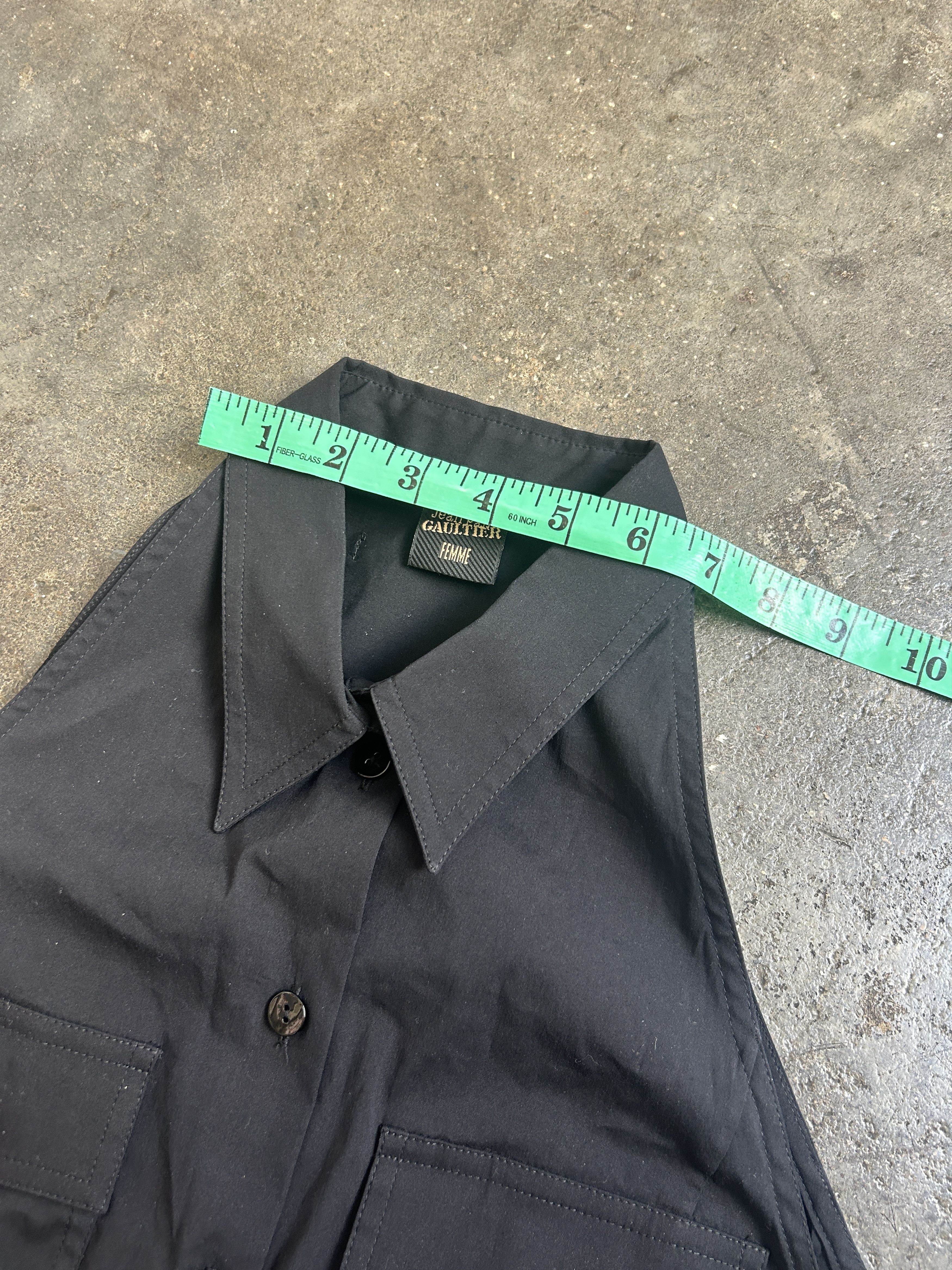 Jean Paul Gaultier JPG mid 1990's JPG shirt Button Up vest Shirt ? Size S / US 4 / IT 40 - 11 Thumbnail
