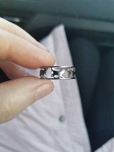 Jewelry × Vintage Hollow Walking Cats Ring Size ONE SIZE - 3 Thumbnail