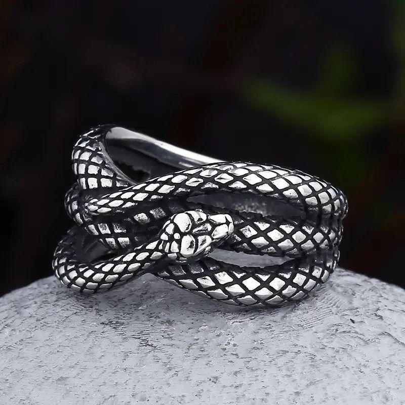 Jewelry × Vintage Simple Snake Ring Size ONE SIZE - 4 Thumbnail