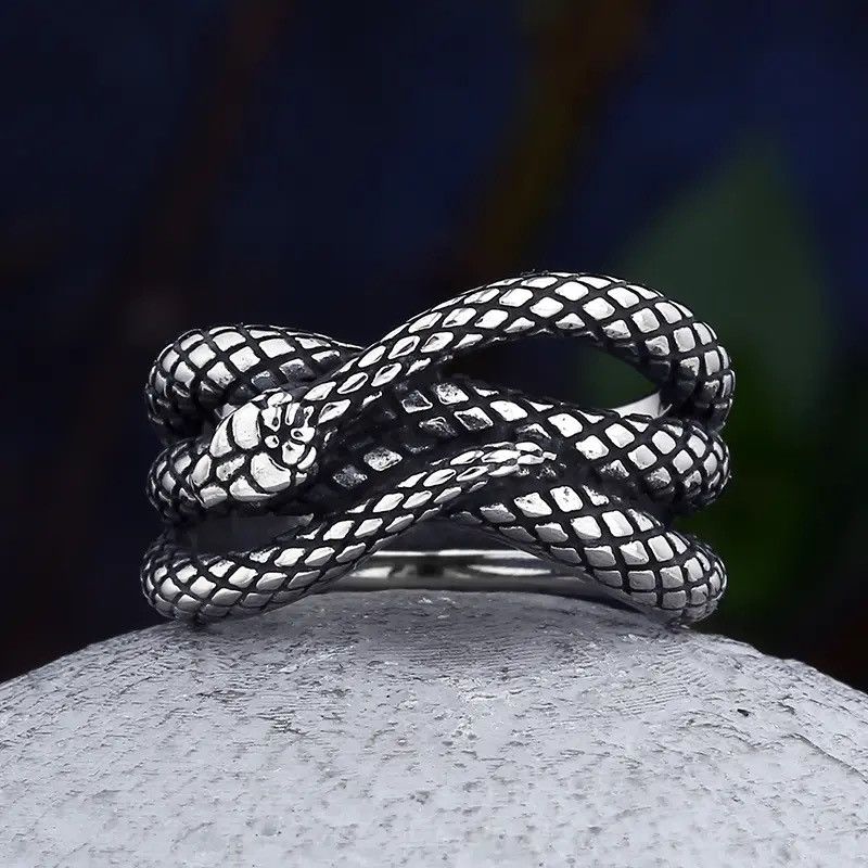 Jewelry × Vintage Simple Snake Ring Size ONE SIZE - 3 Thumbnail