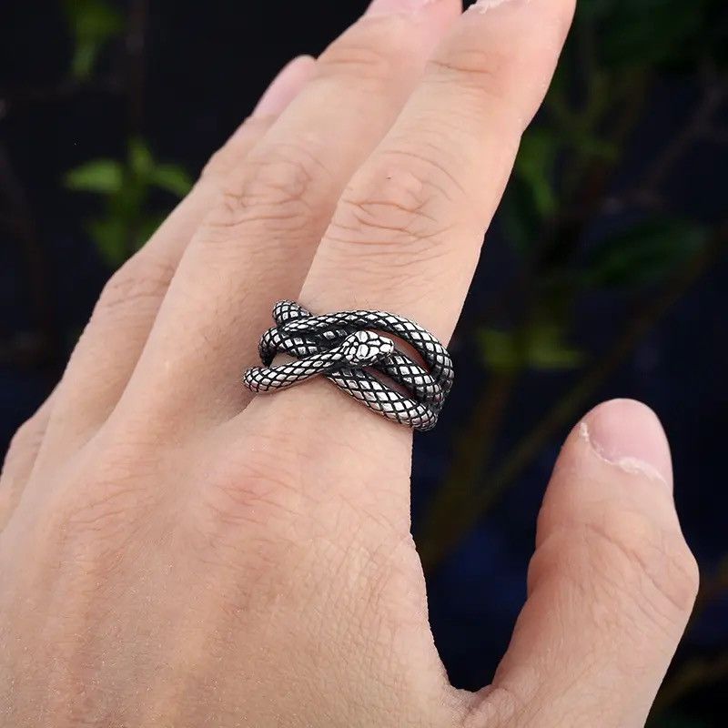 Jewelry × Vintage Simple Snake Ring Size ONE SIZE - 5 Thumbnail