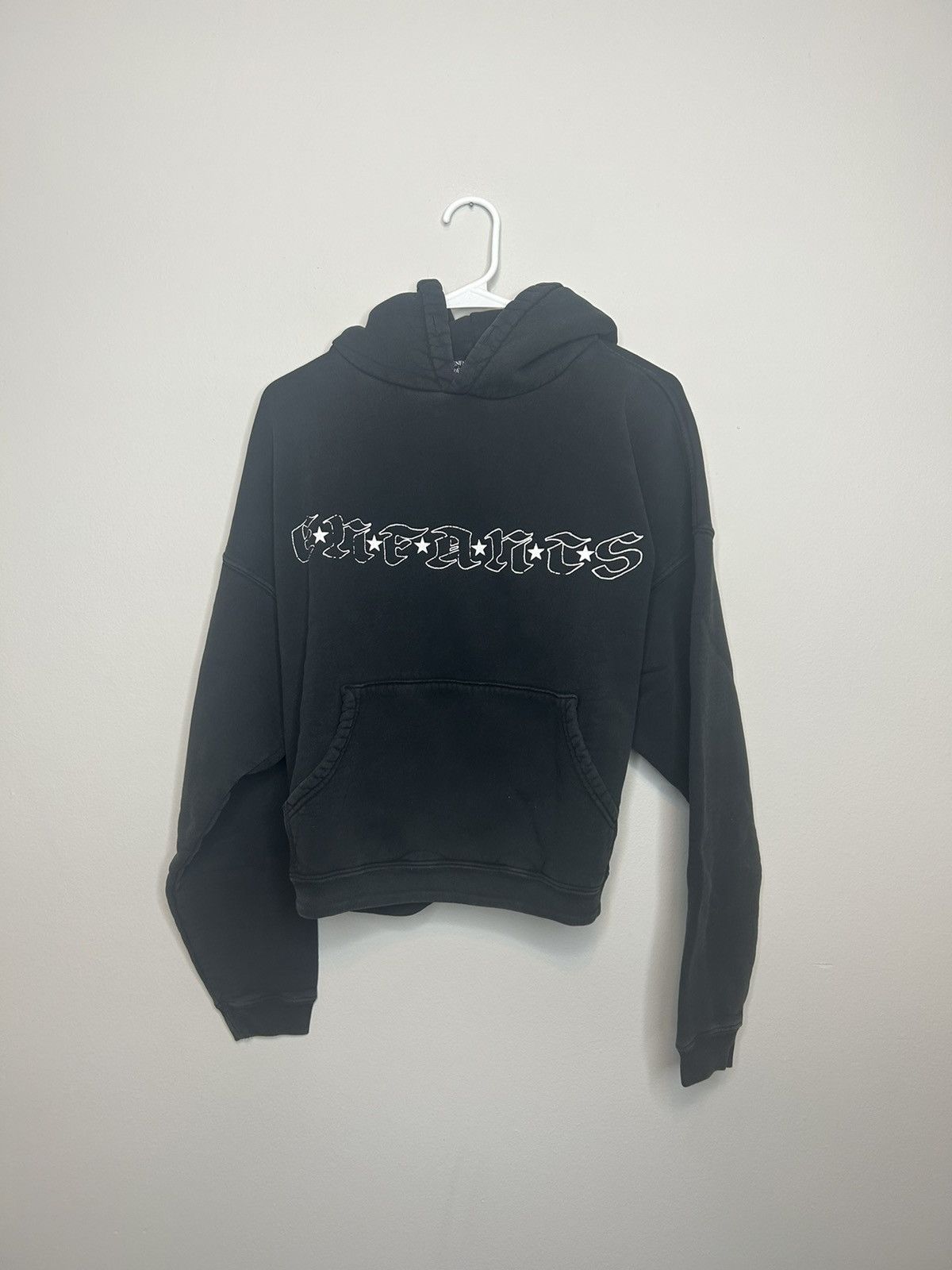 Pre-owned Enfants Riches Deprimes Gothic Star Logo Hoodie In Black