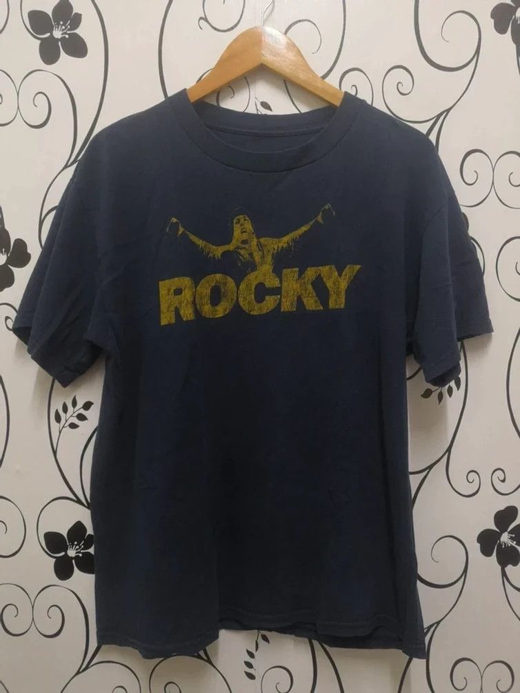 Vintage Vintage Rocky Balboa Movie Promo Tee Streetwear Rambo Size US L / EU 52-54 / 3 - 1 Thumbnail