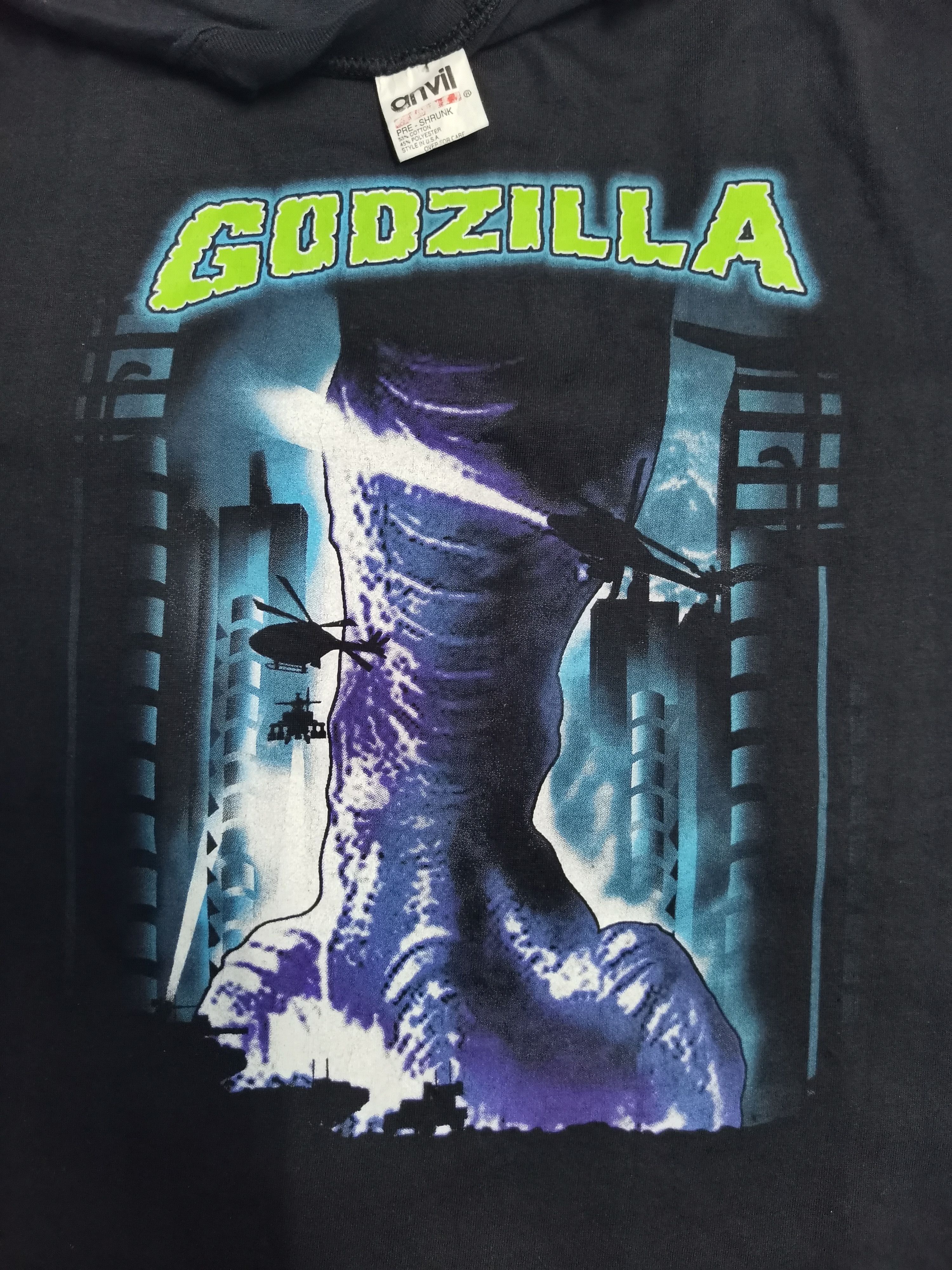 Anime Vintage Godzilla Anime Movie Tee Kong Rare Monster Japan Size US L / EU 52-54 / 3 - 1 Thumbnail