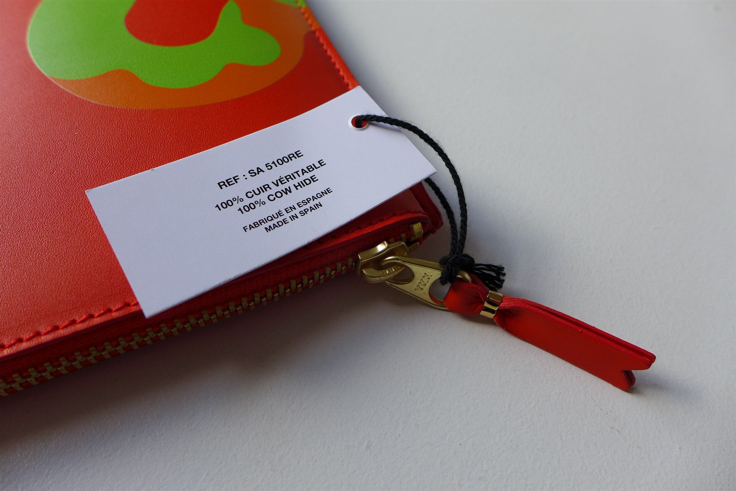 Comme des Garcons Comme des Garcons Ruby Eyes Zip Pouch -- Orange Leather Size ONE SIZE - 9 Thumbnail