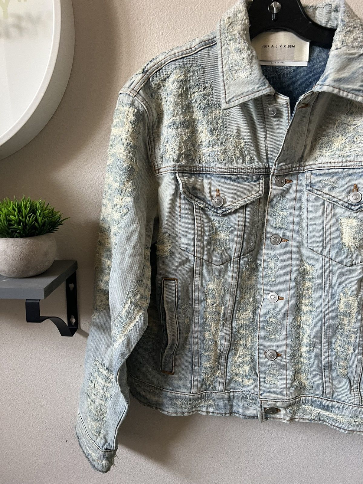 1017 ALYX 9SM 1017 ALYX 9SM Destroyed Denim Jacket Size US XL / EU 56 / 4 - 3 Thumbnail