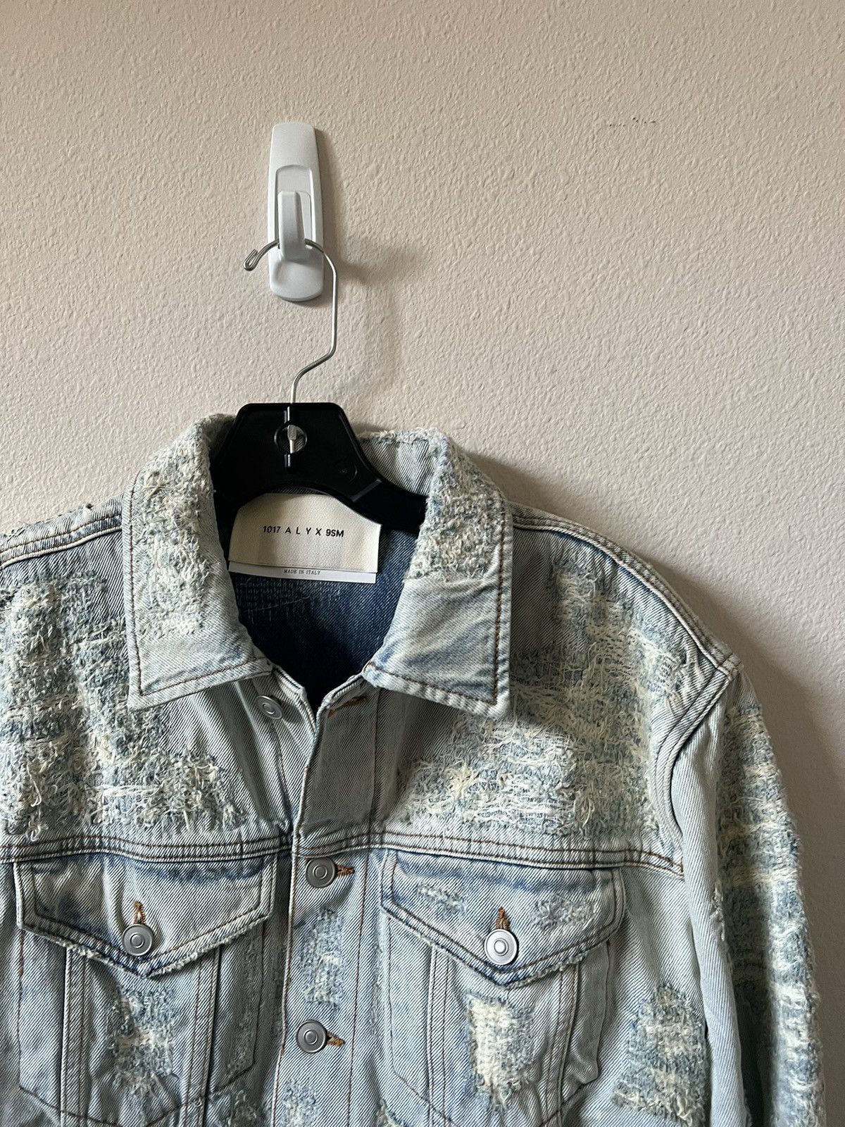 1017 ALYX 9SM 1017 ALYX 9SM Destroyed Denim Jacket Size US XL / EU 56 / 4 - 5 Thumbnail