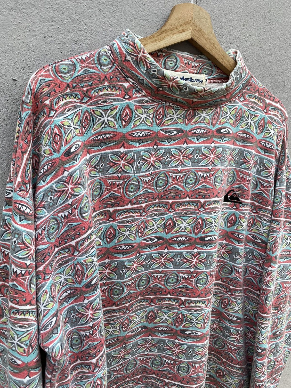 Quiksilver Vintage RARE 1980s QUIKSILVER Tomtom Jumper Surf/Streetwear Size US XL / EU 56 / 4 - 6 Thumbnail